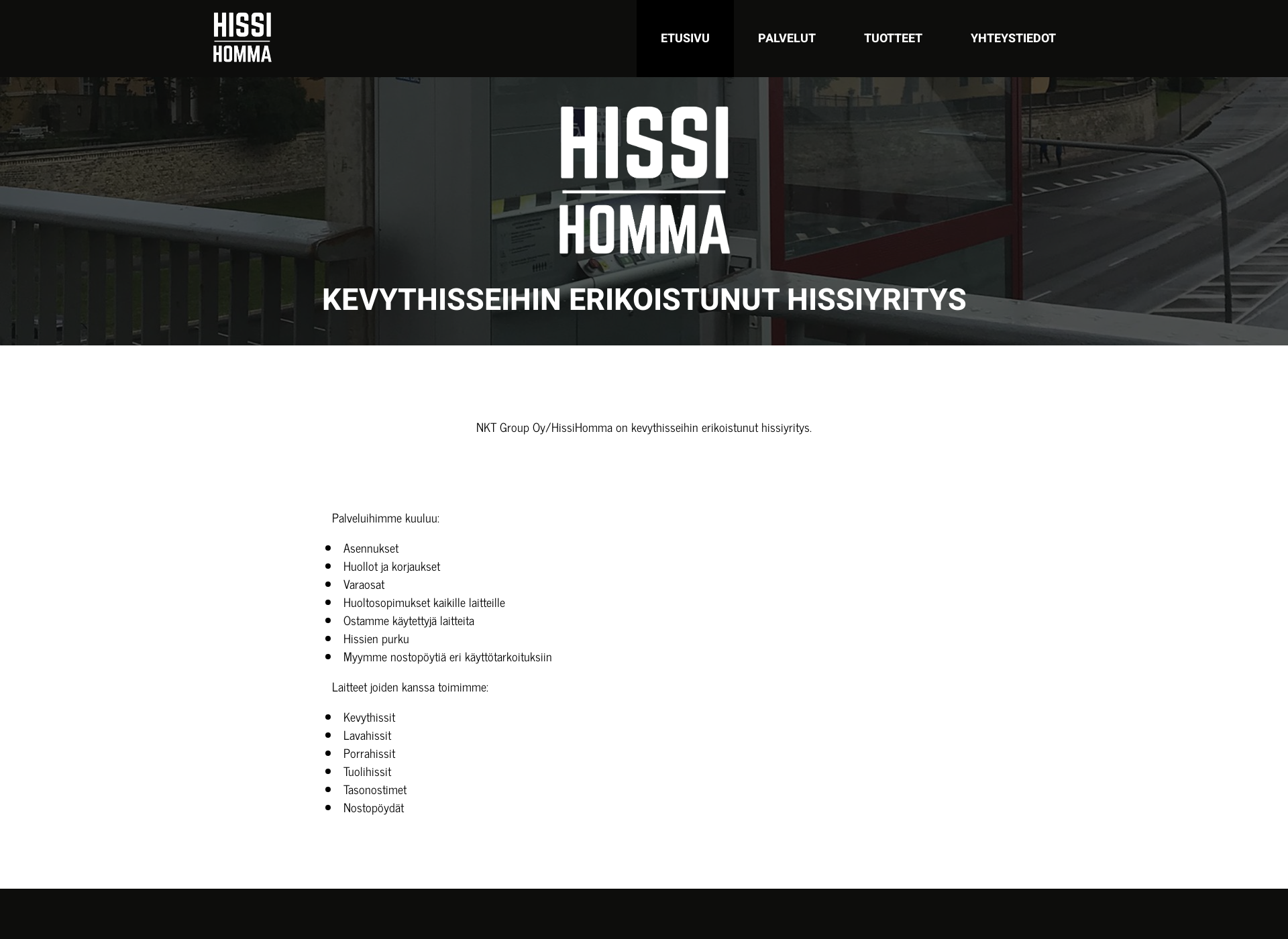 Screenshot for hissihomma.fi