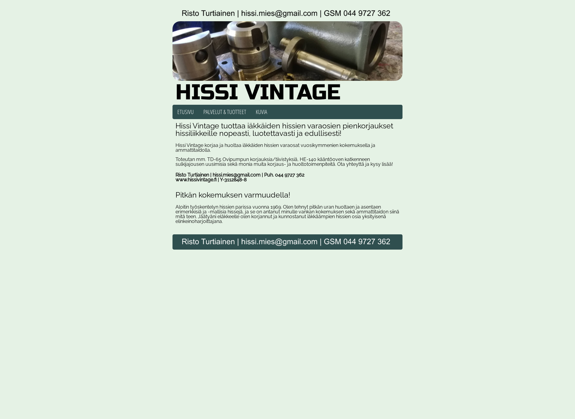 Screenshot for hissivintage.fi