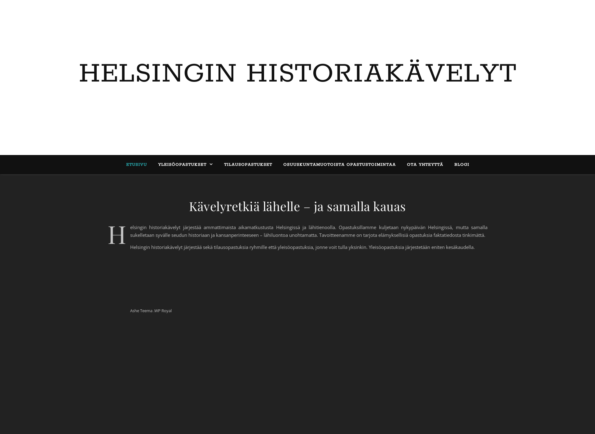Screenshot for historiakävelyt.fi