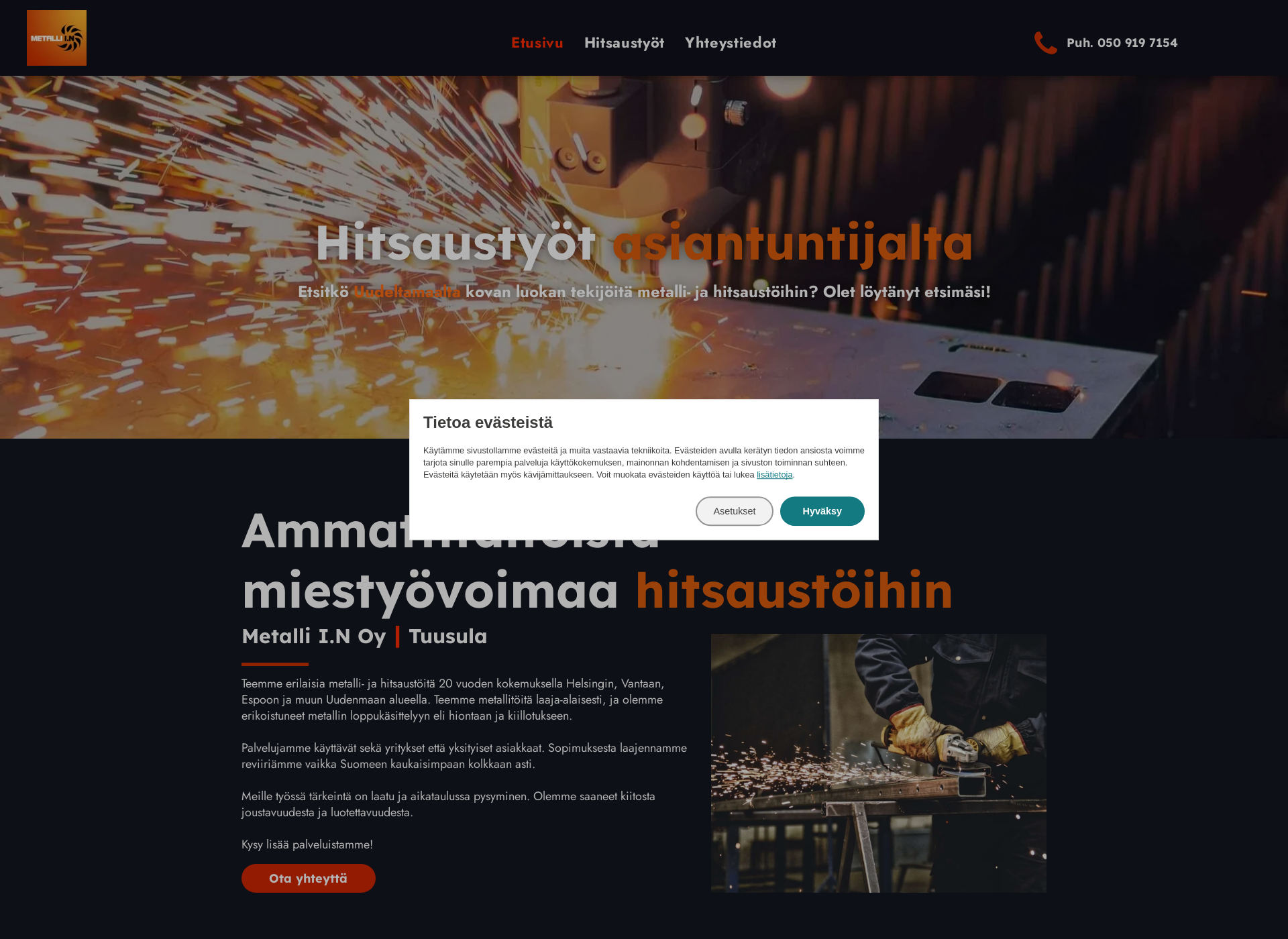 Screenshot for hitsaustyot.fi