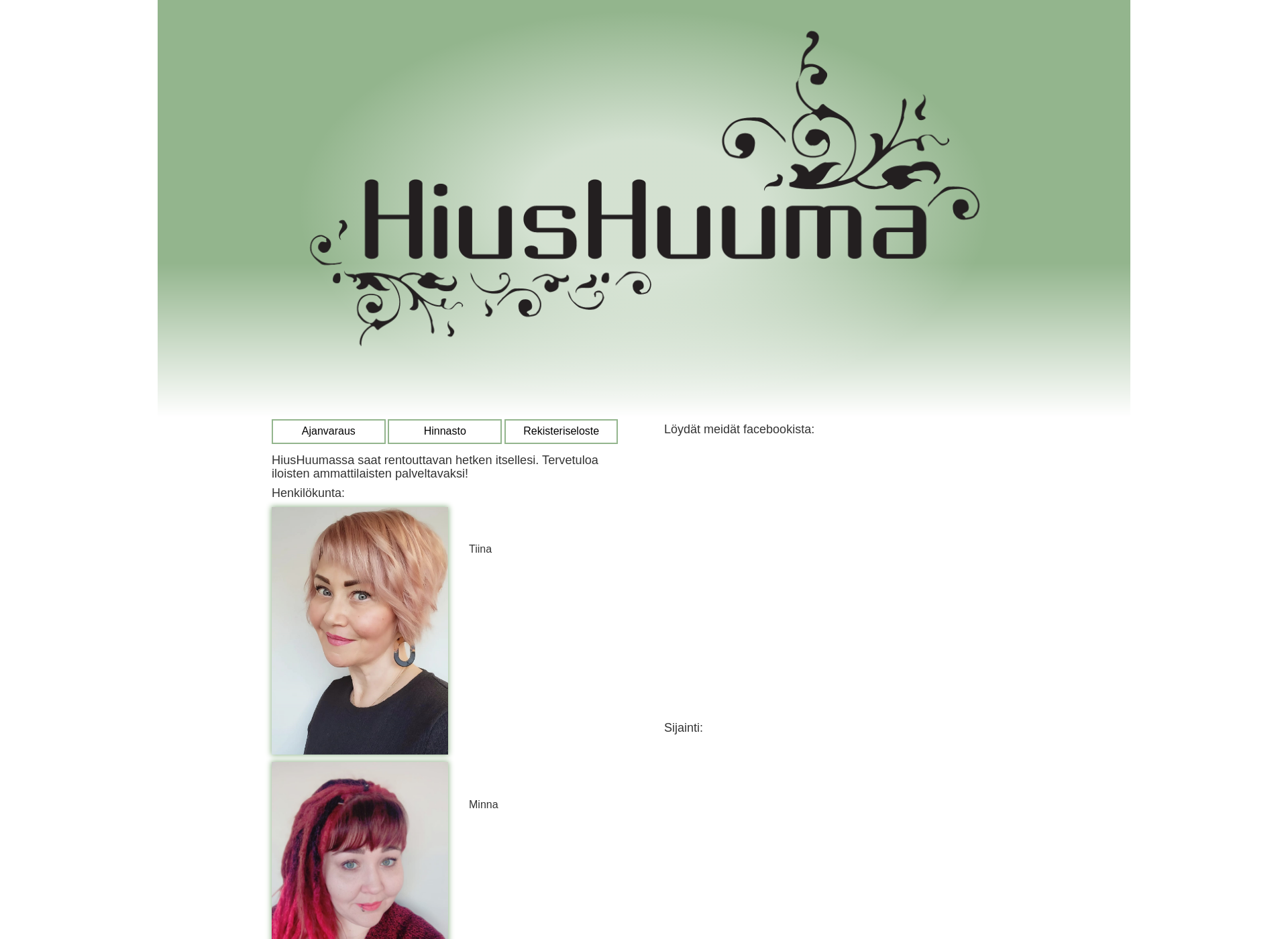 Screenshot for hiushuuma.fi