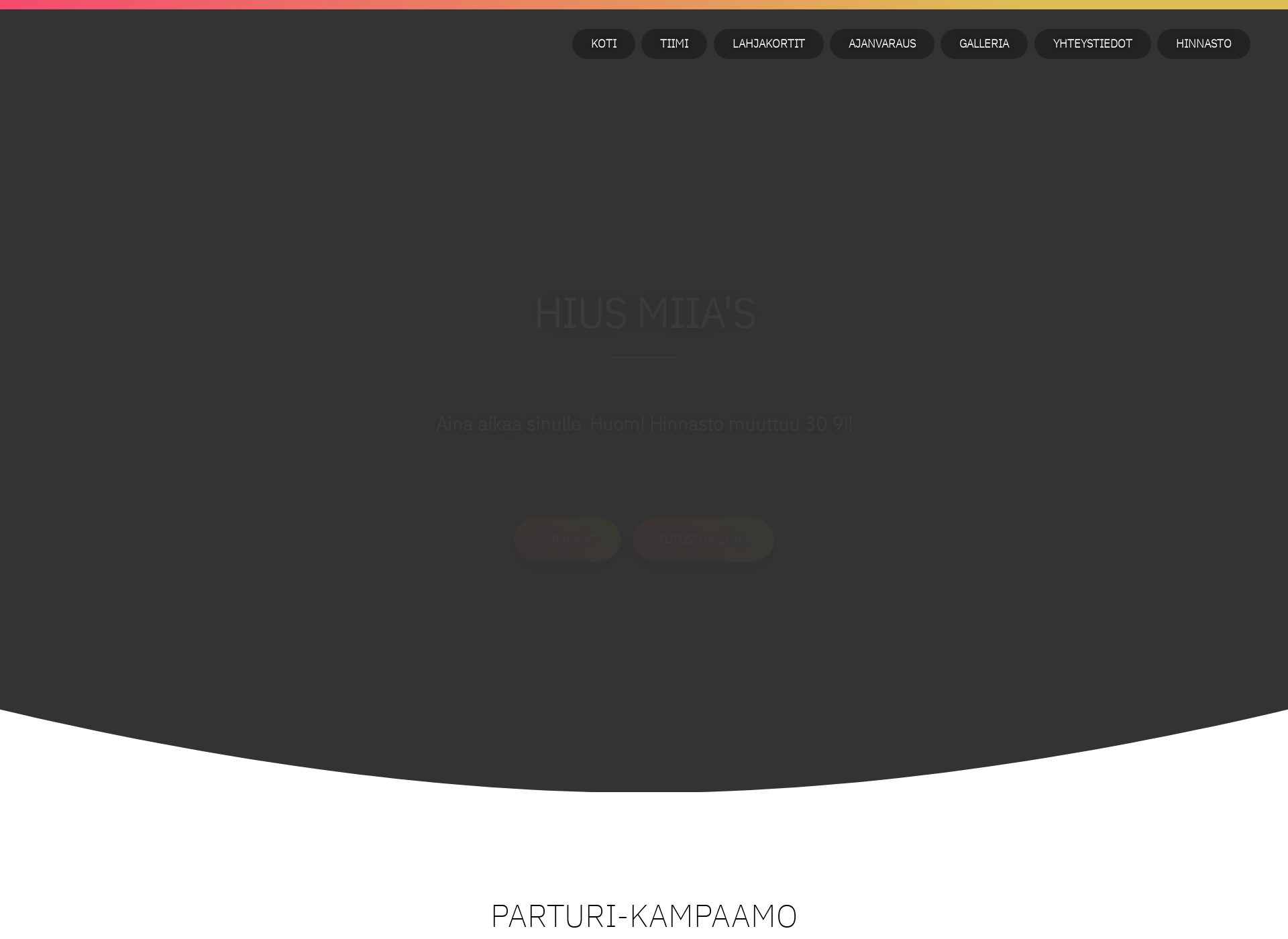 Screenshot for hiusmiias.fi