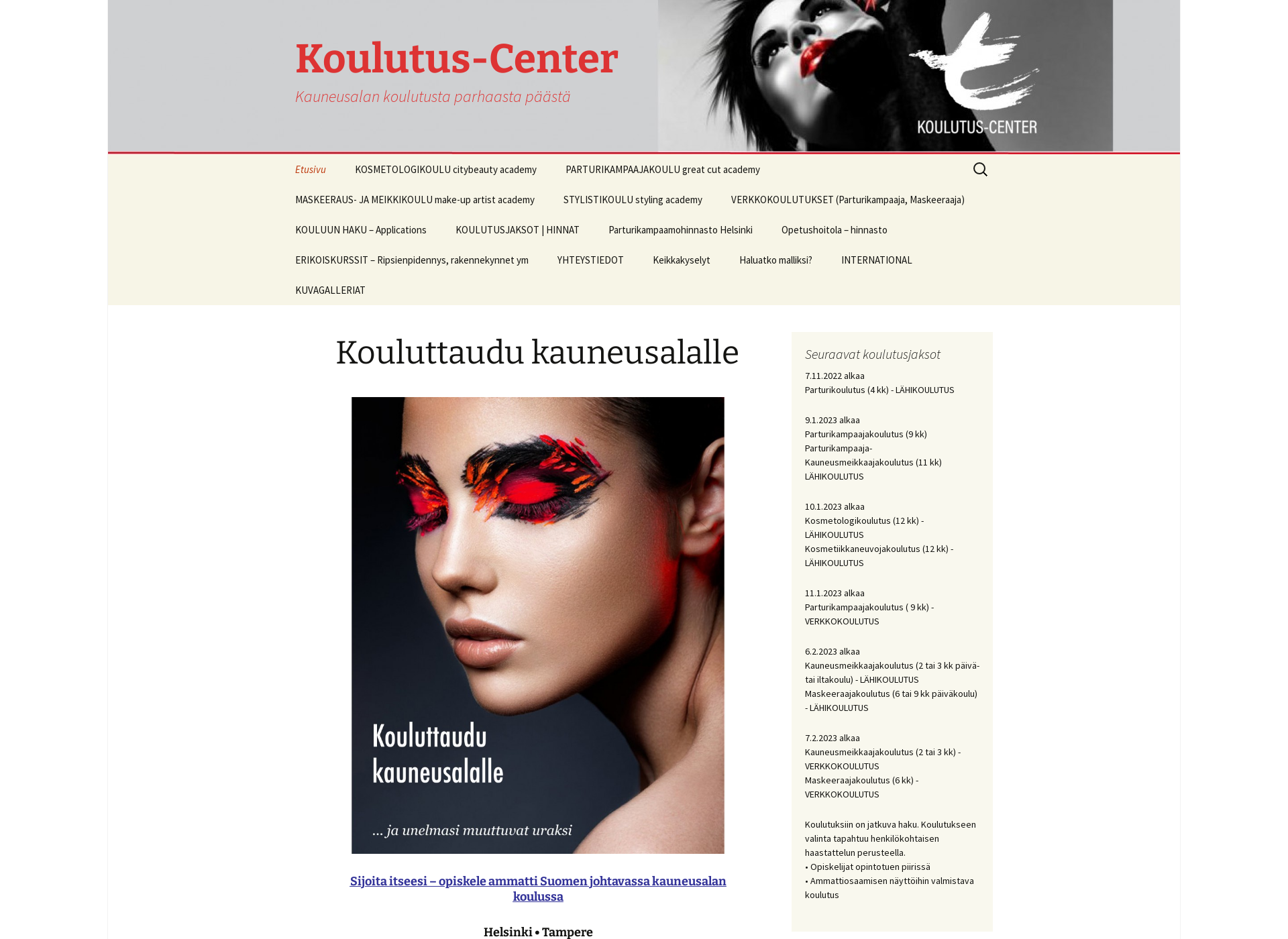 Screenshot for hiusmuotoilukoulu.fi