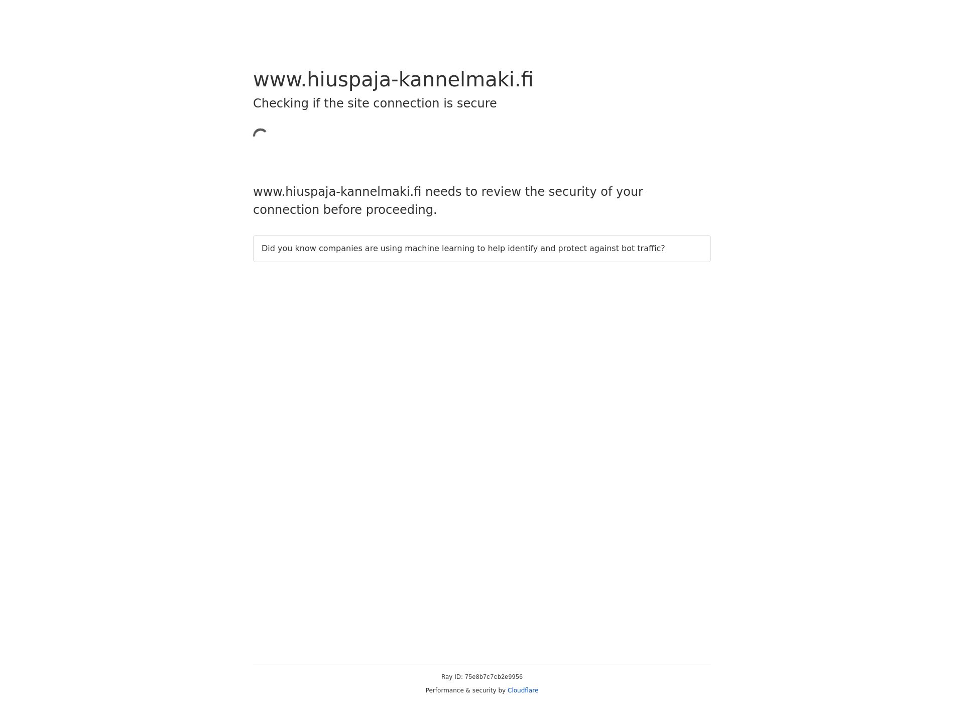 Skärmdump för hiuspaja-kannelmaki.fi