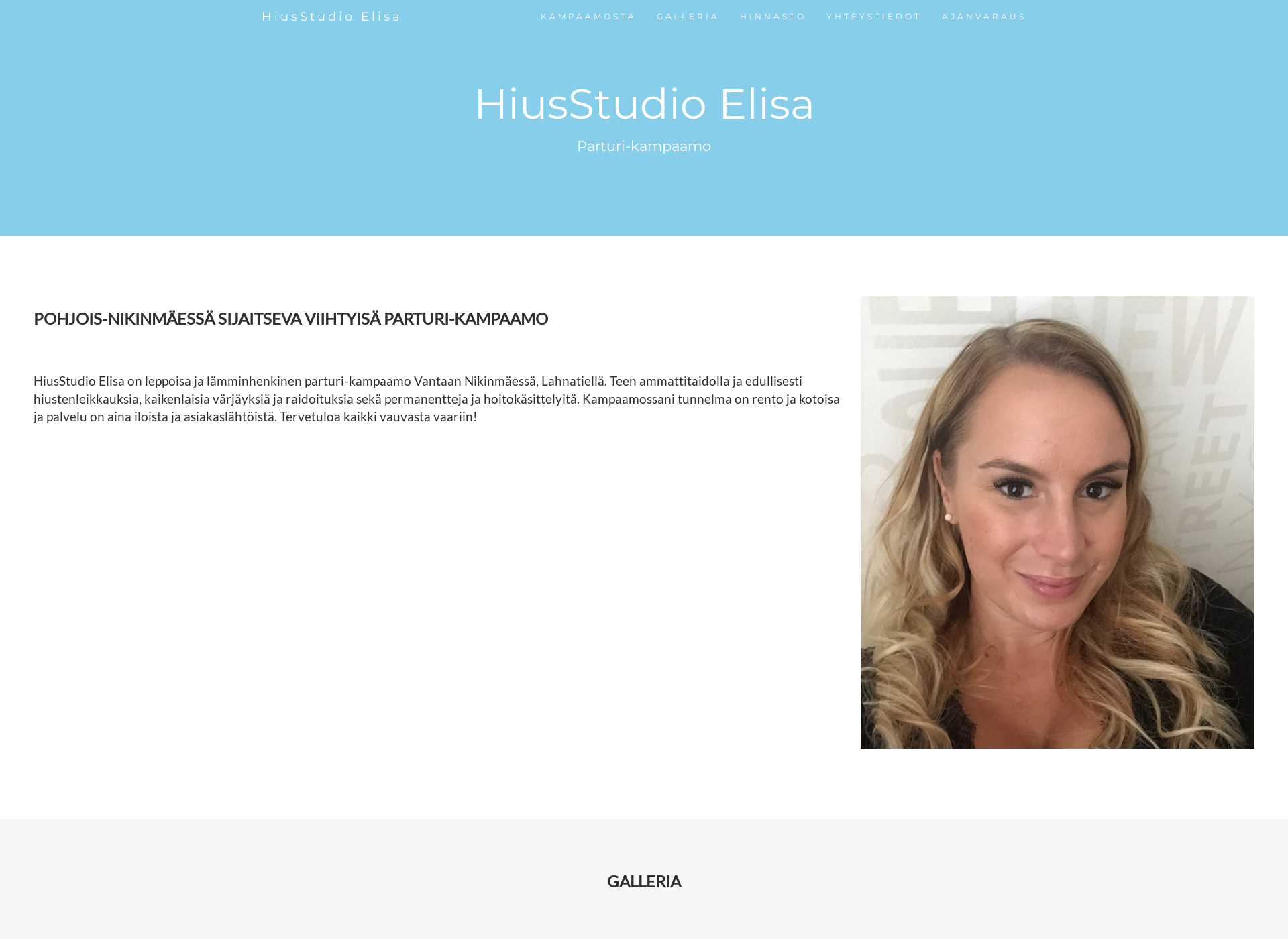 Screenshot for hiusstudioelisa.fi