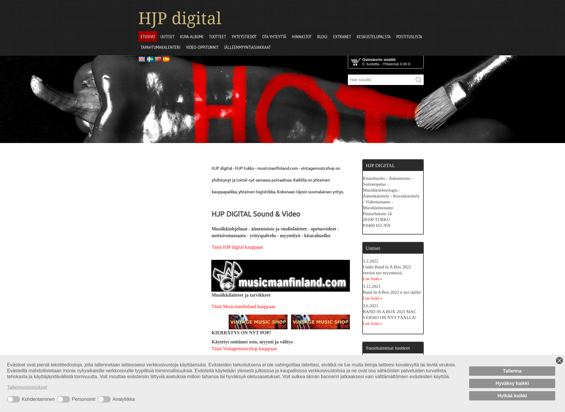 Screenshot for hjpdigital.fi