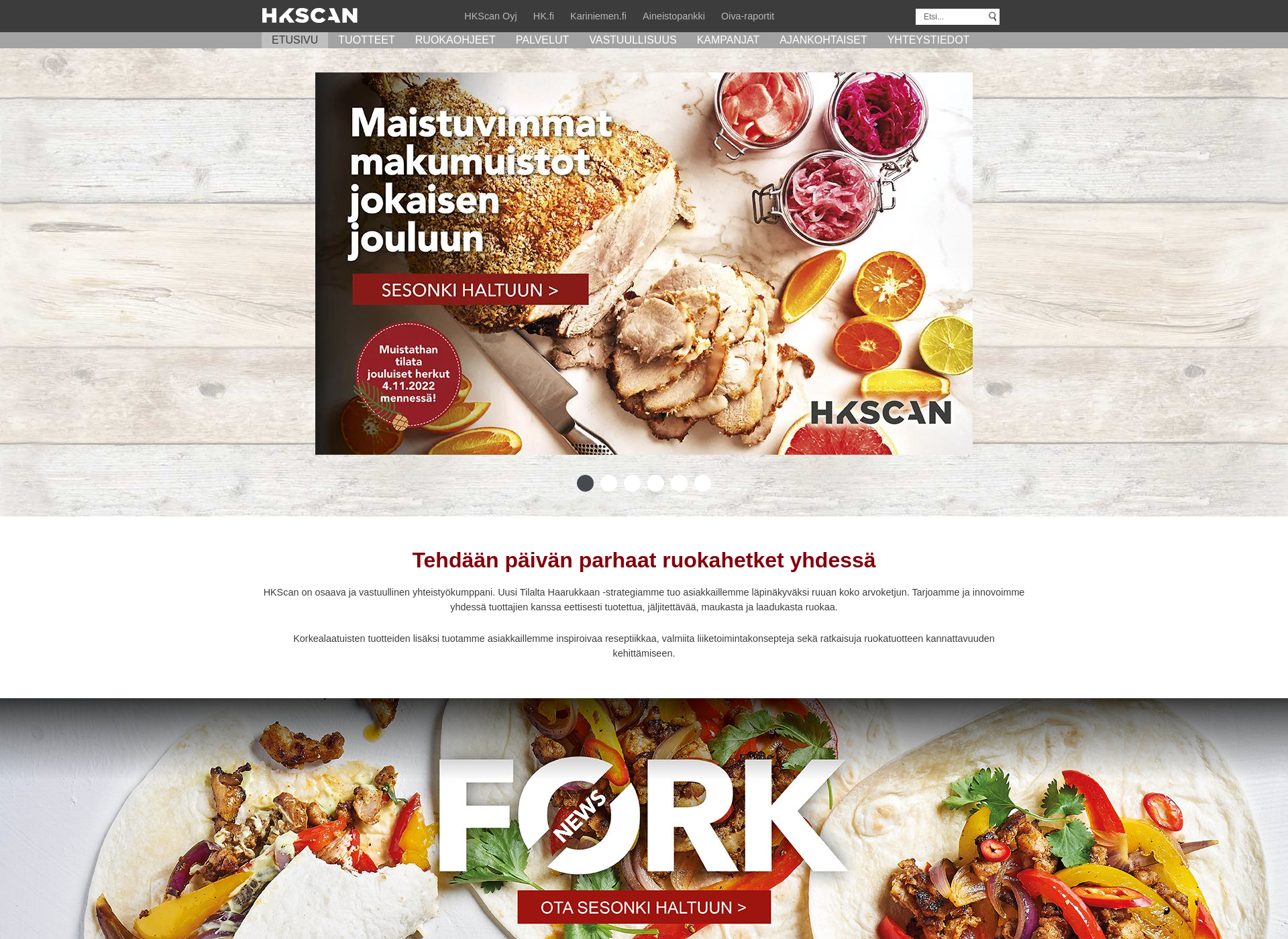 Screenshot for hkscanpro.fi