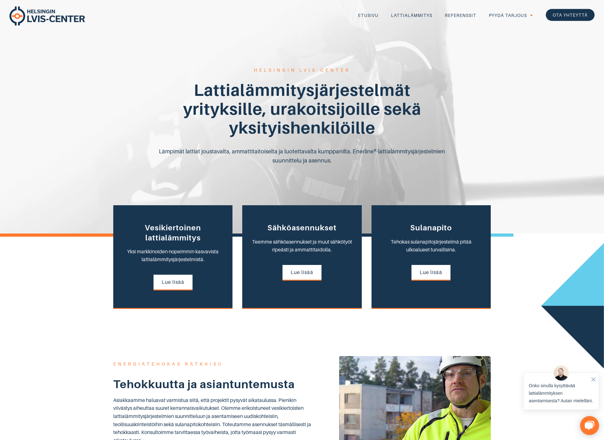 Skärmdump för hlcenter.fi
