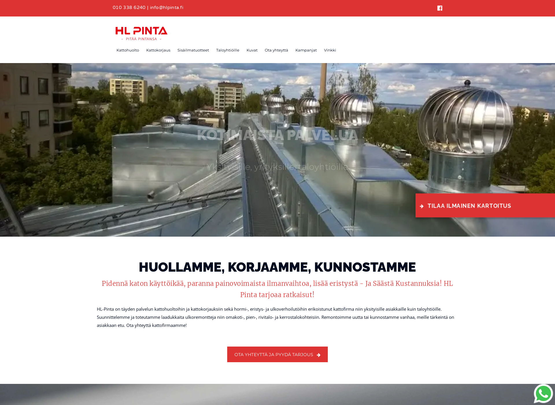 Screenshot for hlpinta.fi