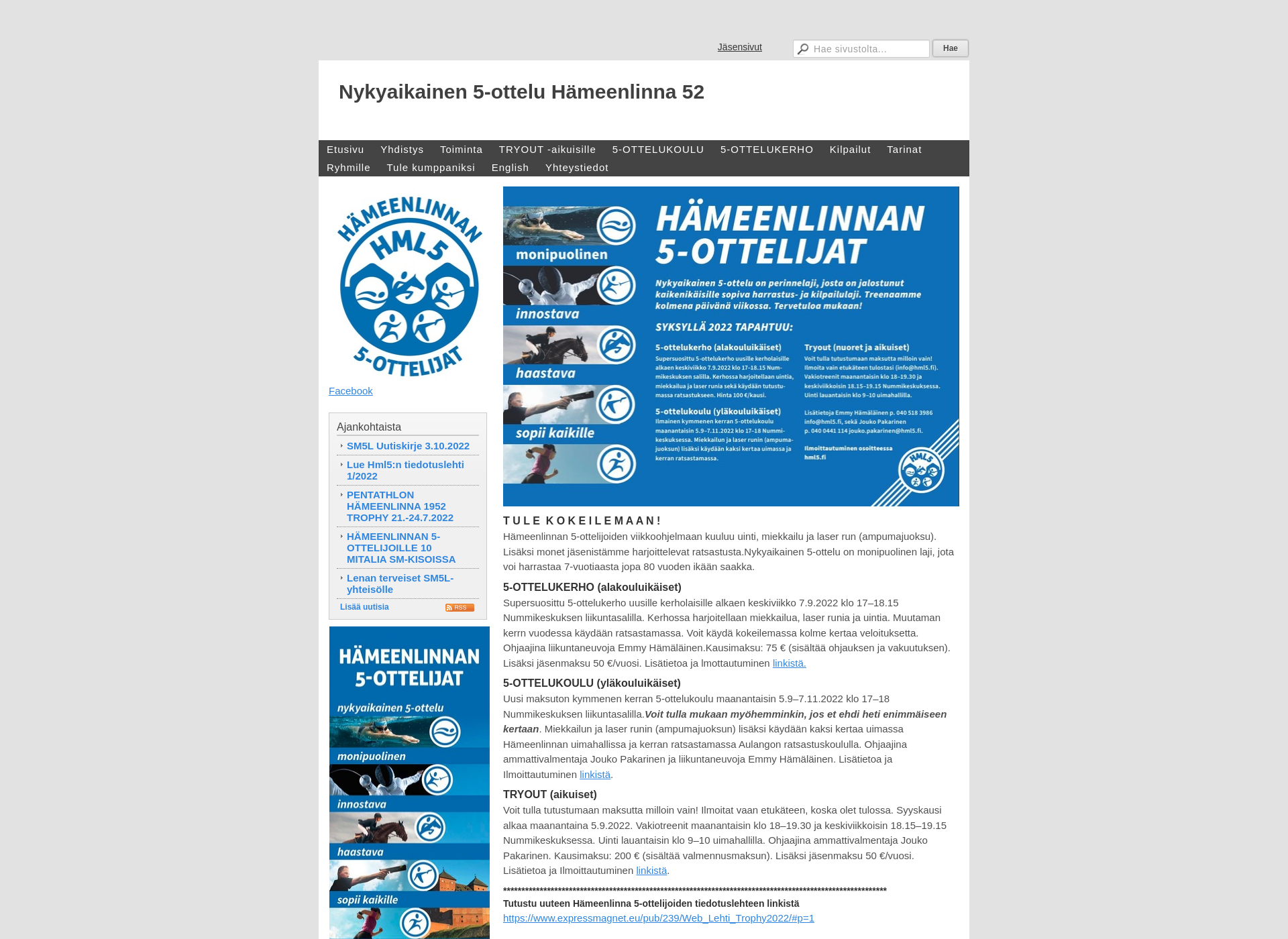Skärmdump för hml5.fi