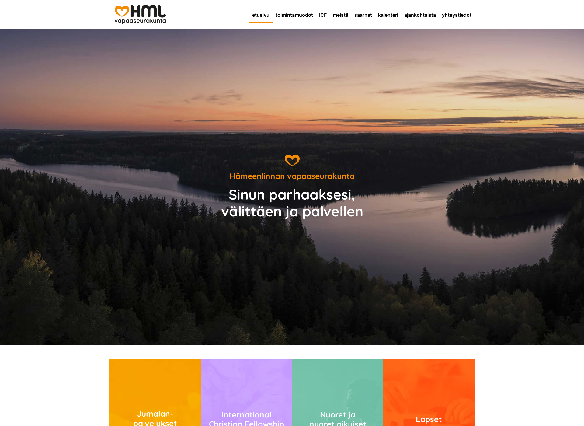 Skärmdump för hmlvapis.fi