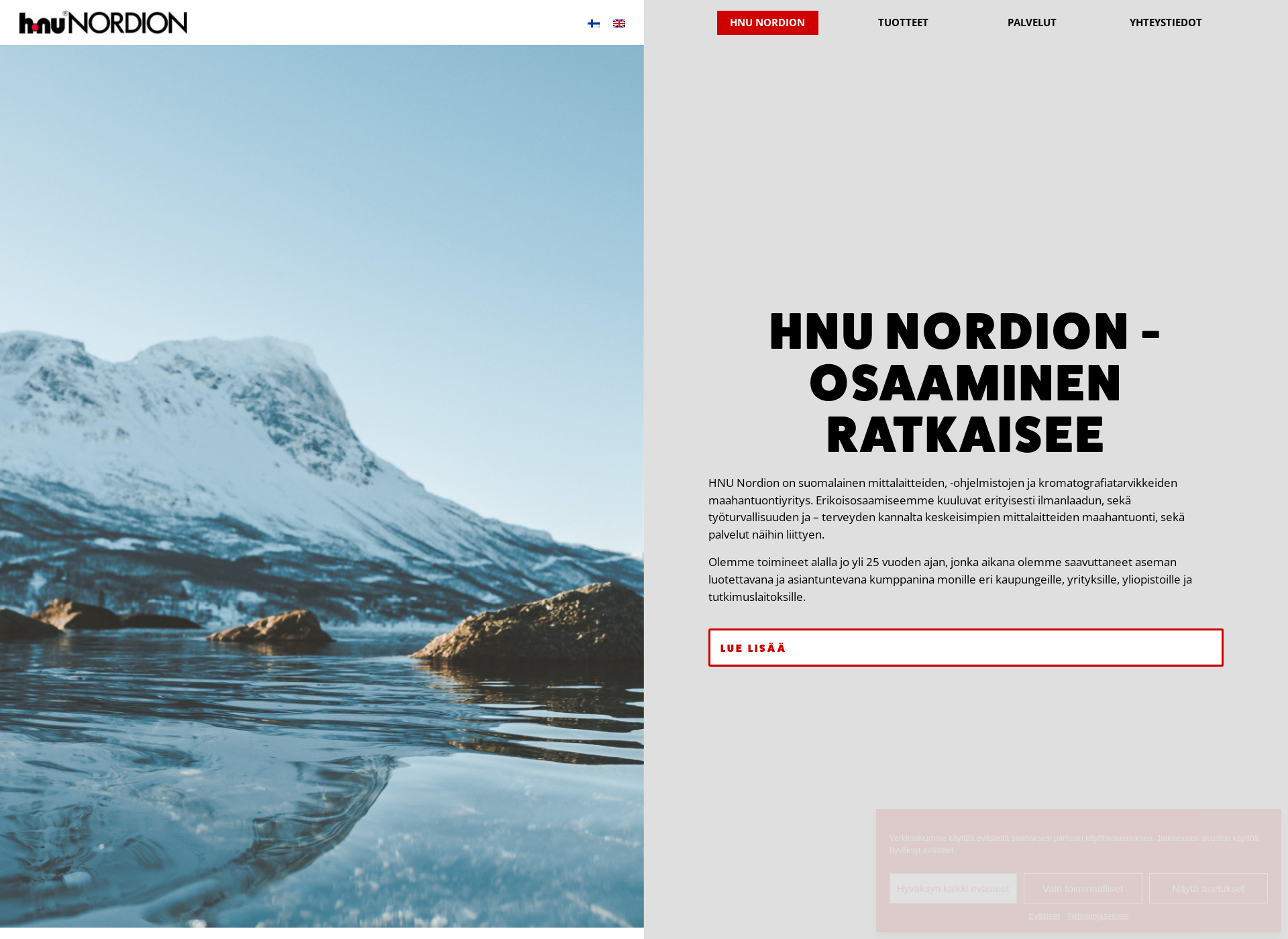 Screenshot for hnunordion.fi