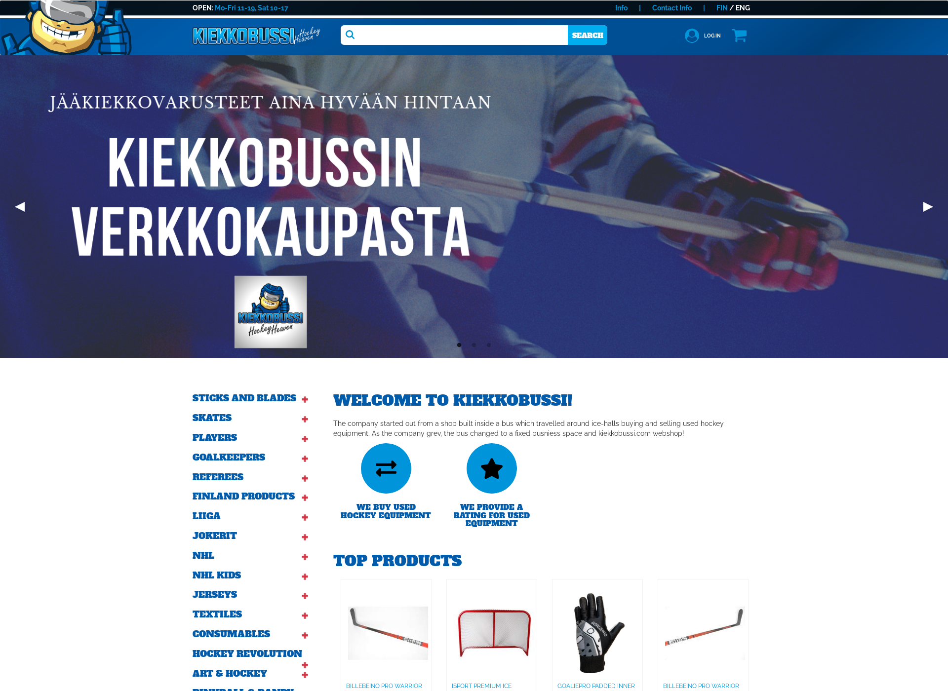 Screenshot for hockeyheaven.fi