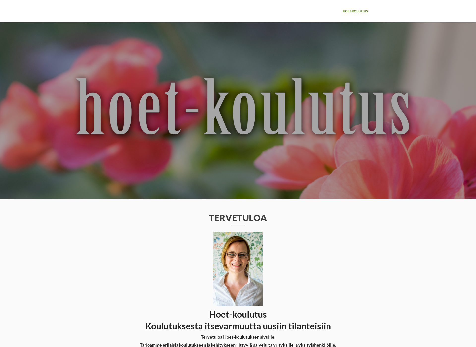 Skärmdump för hoet-koulutus.fi