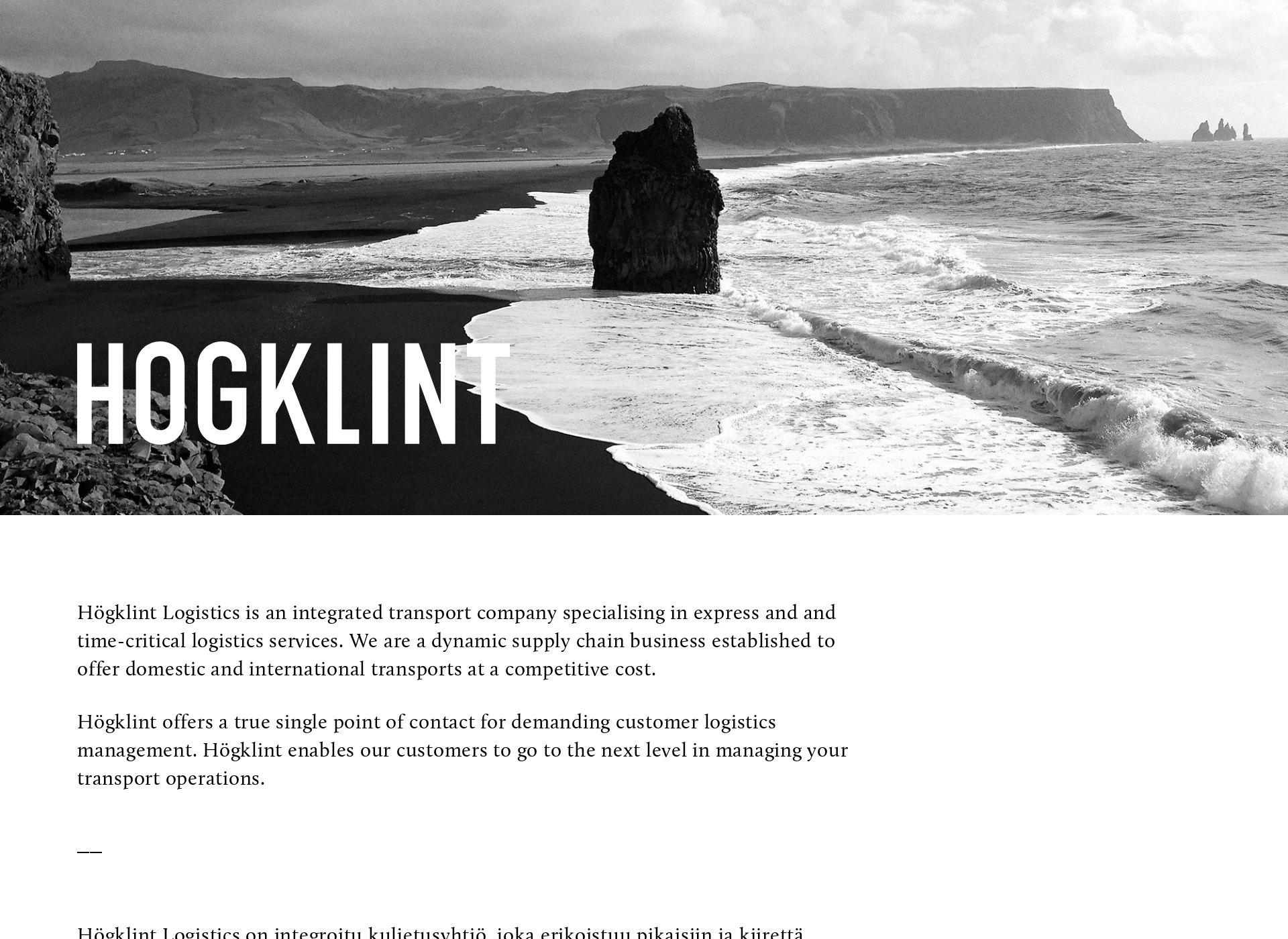 Screenshot for hogklint.fi