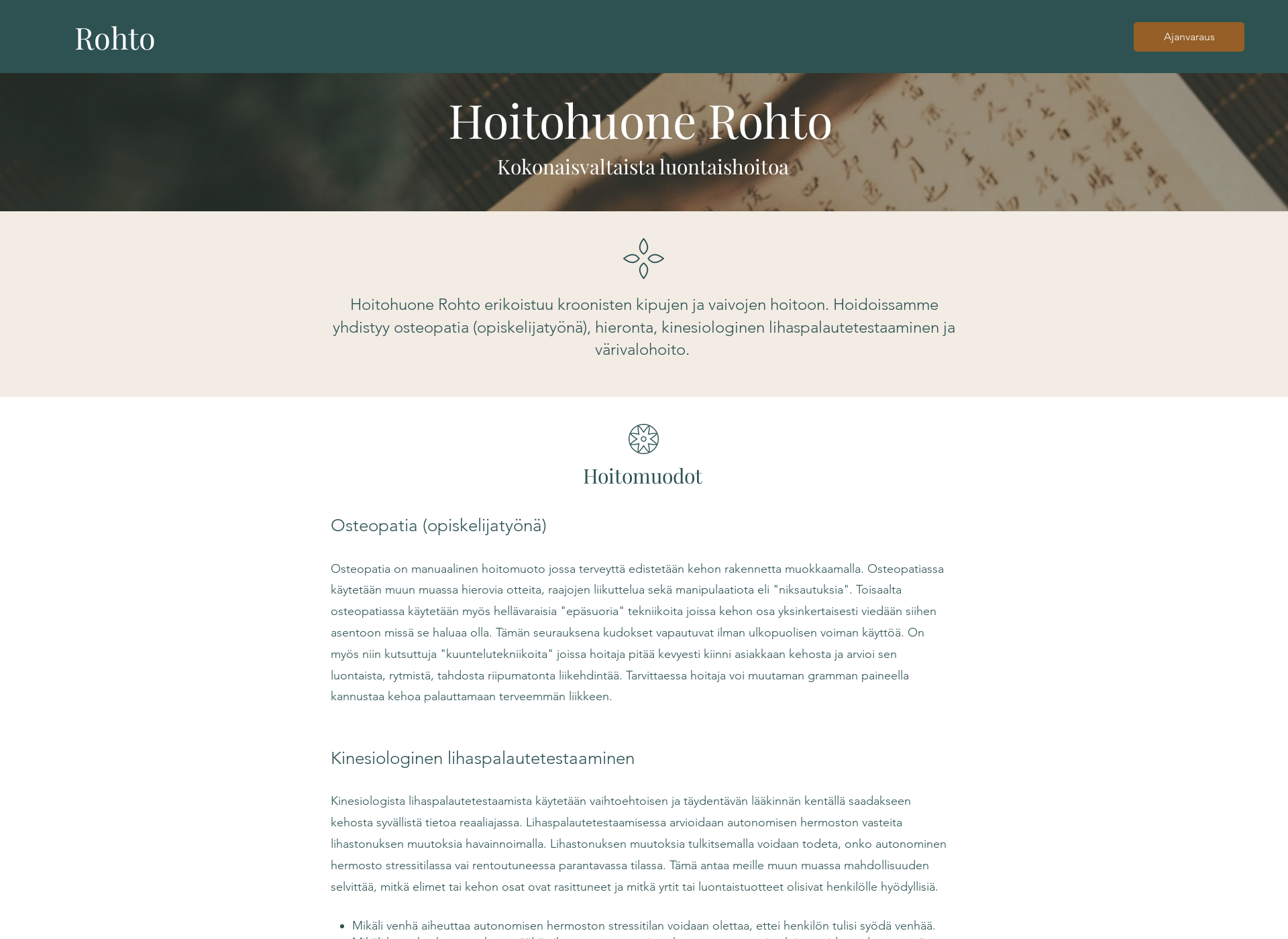 Screenshot for hoitohuonerohto.fi