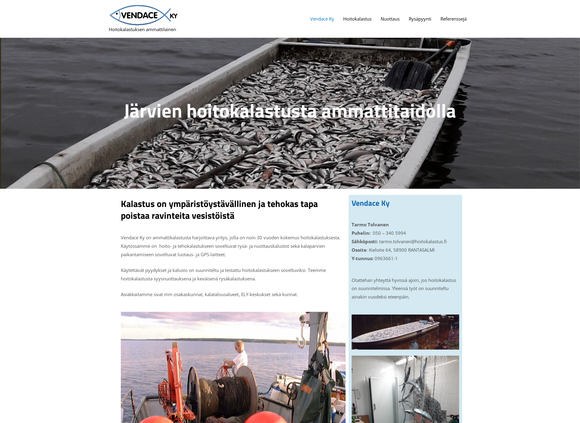 Screenshot for hoitokalastus.fi