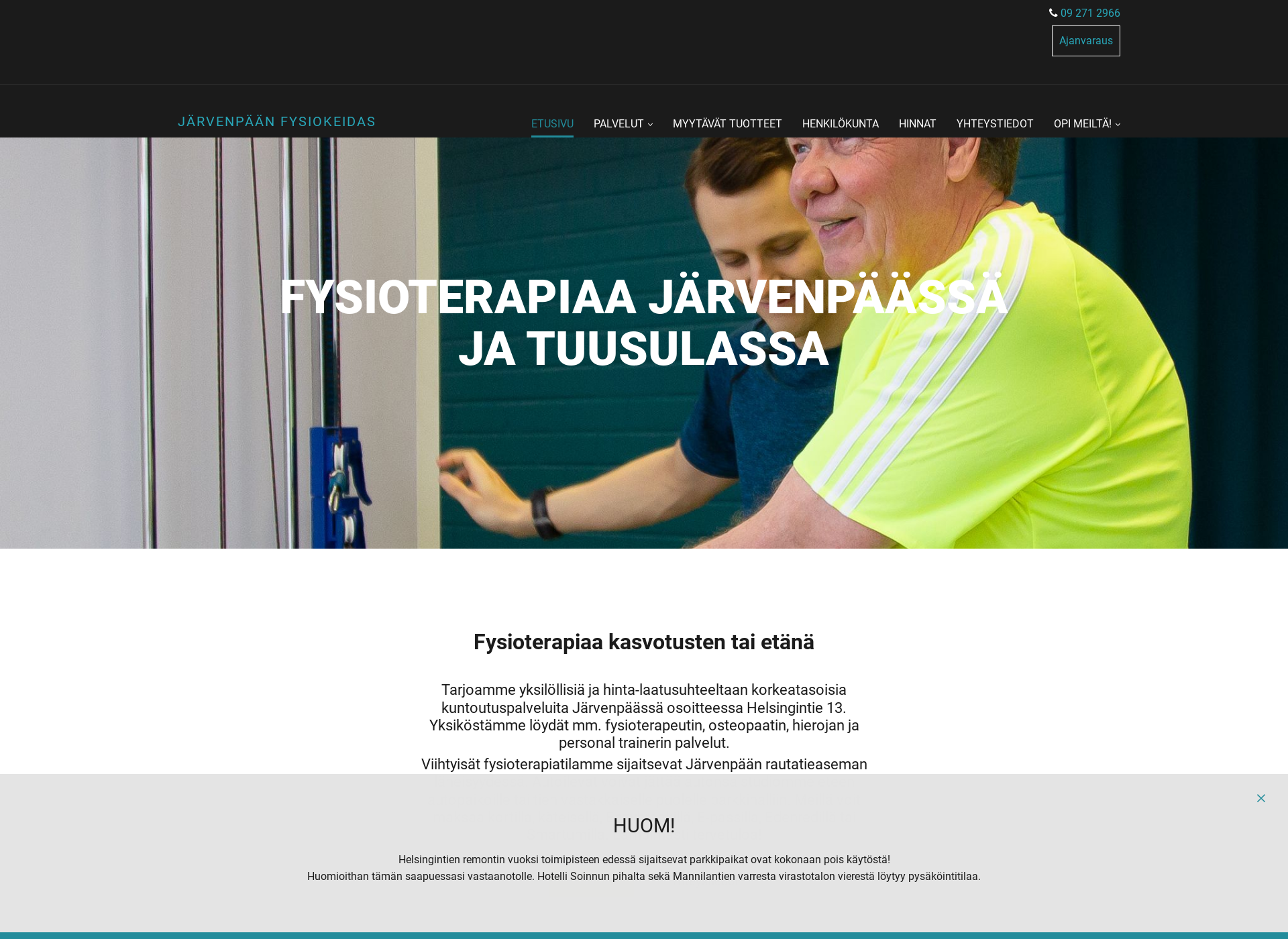 Skärmdump för hoitokeidas.fi