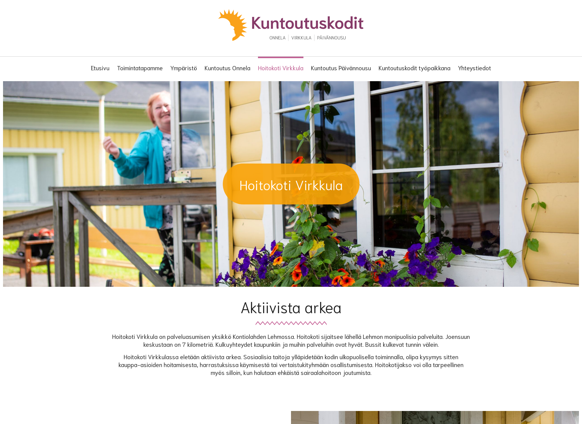 Screenshot for hoitokotivirkkula.fi