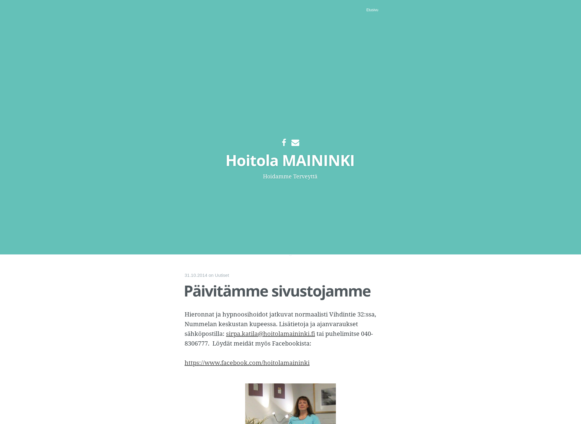 Screenshot for hoitolamaininki.fi