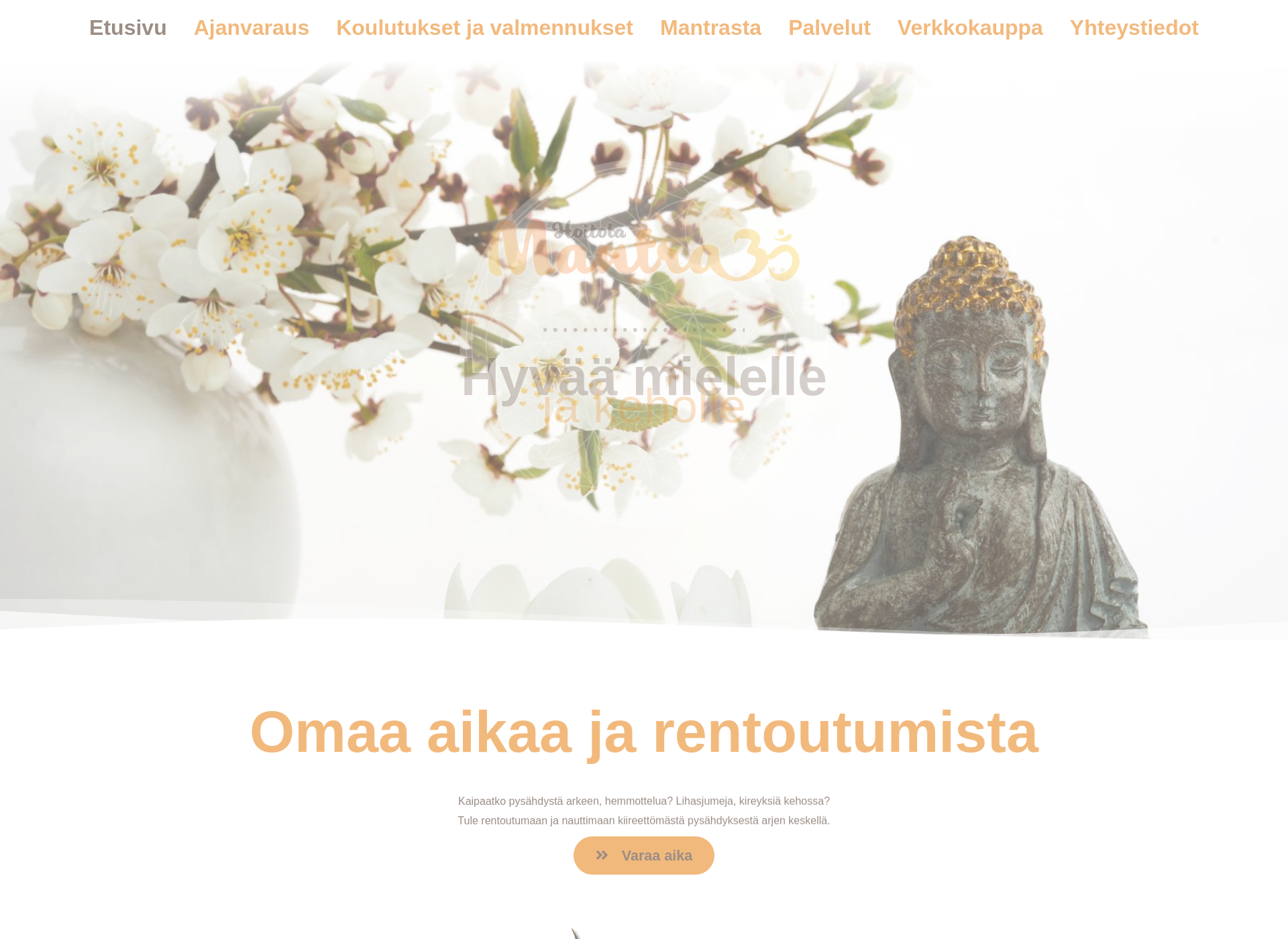 Screenshot for hoitolamantra.fi