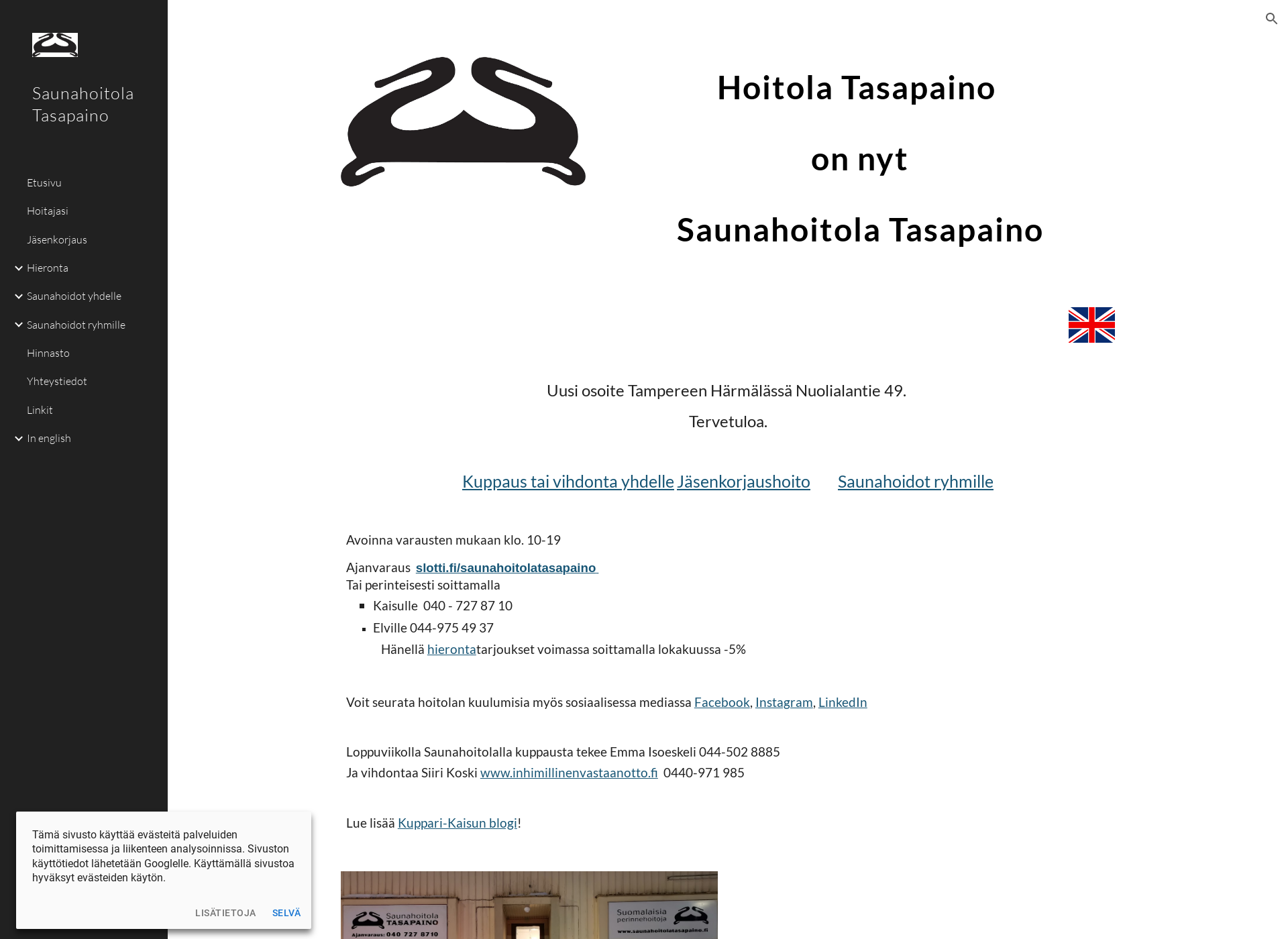 Screenshot for hoitolatasapaino.fi