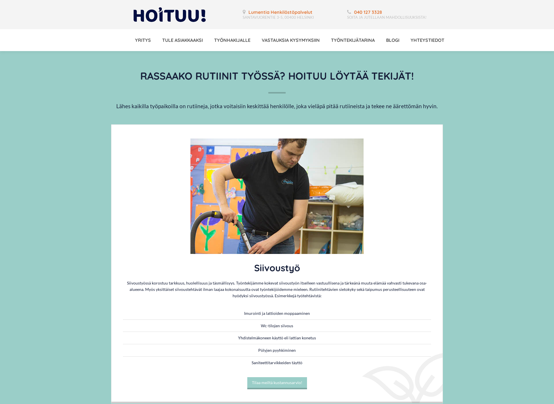 Screenshot for hoituu.fi