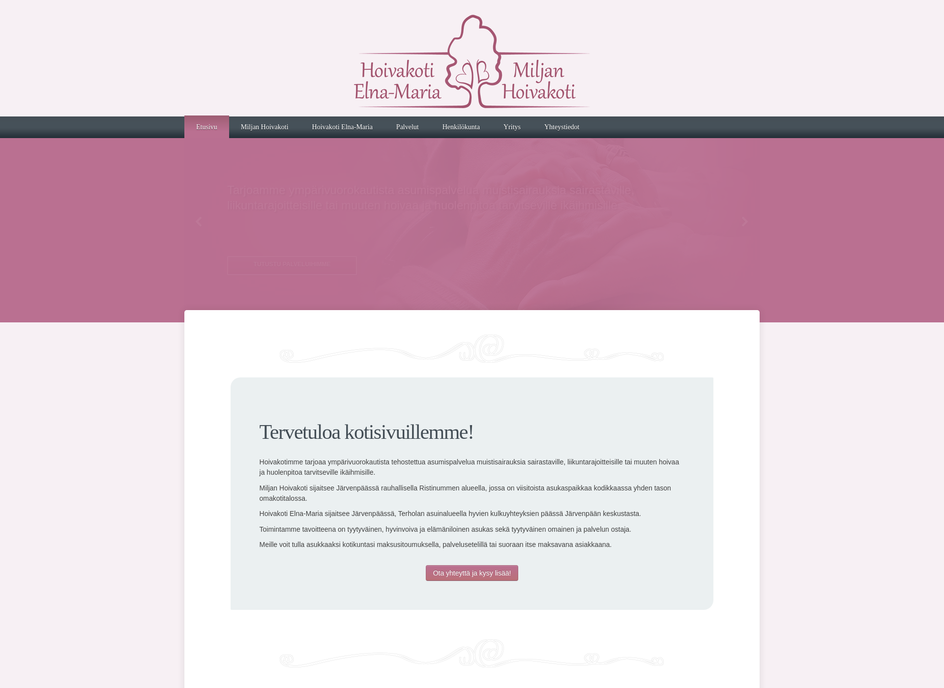 Screenshot for hoivakotielnamaria.fi
