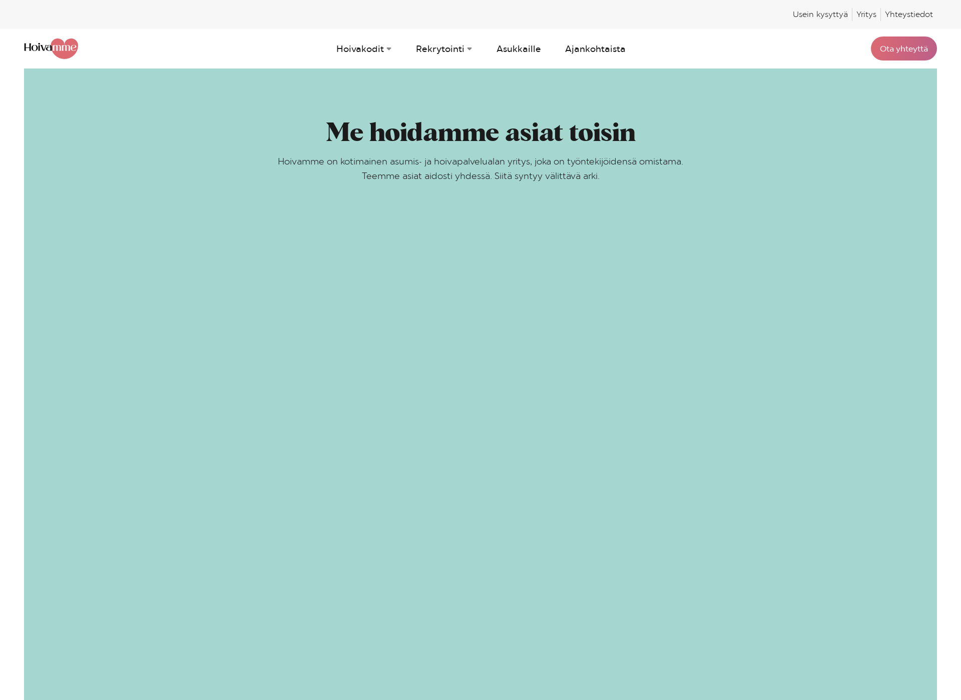 Screenshot for hoivamme.fi