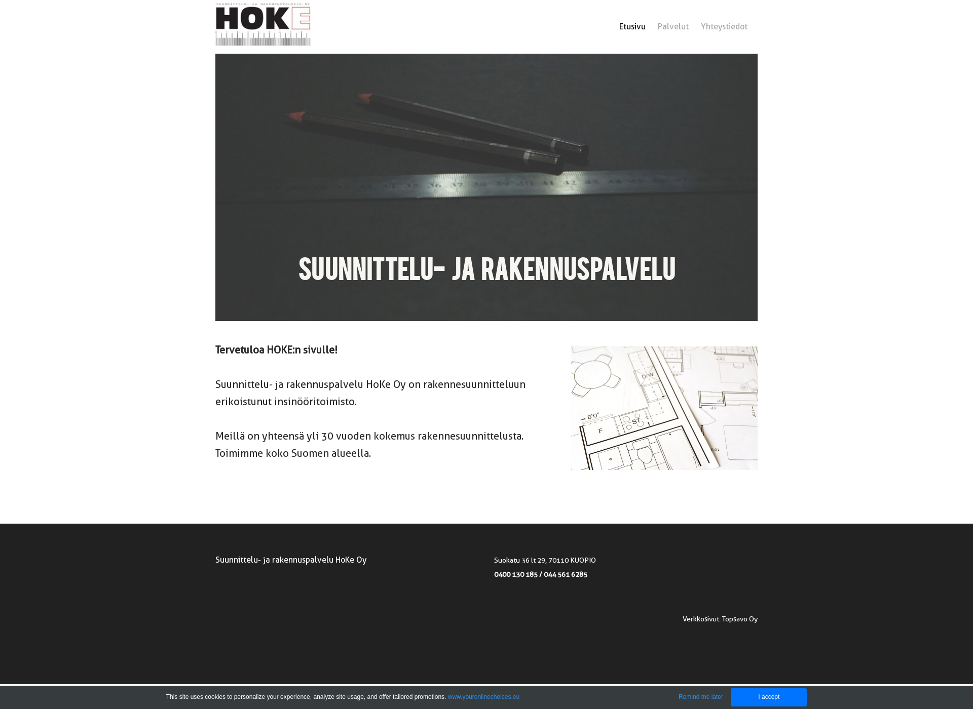 Skärmdump för hoke.fi