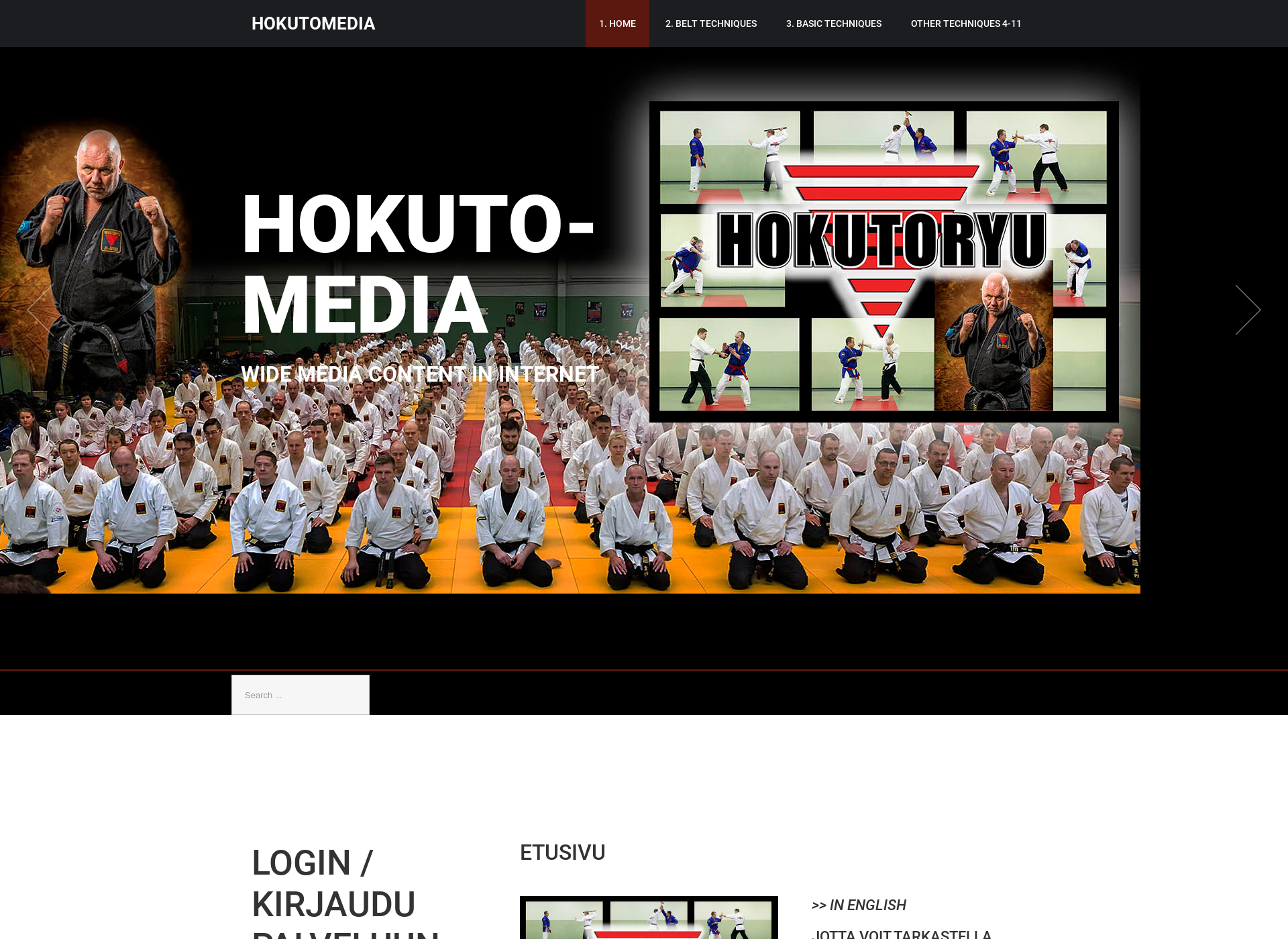 Screenshot for hokutomedia.com