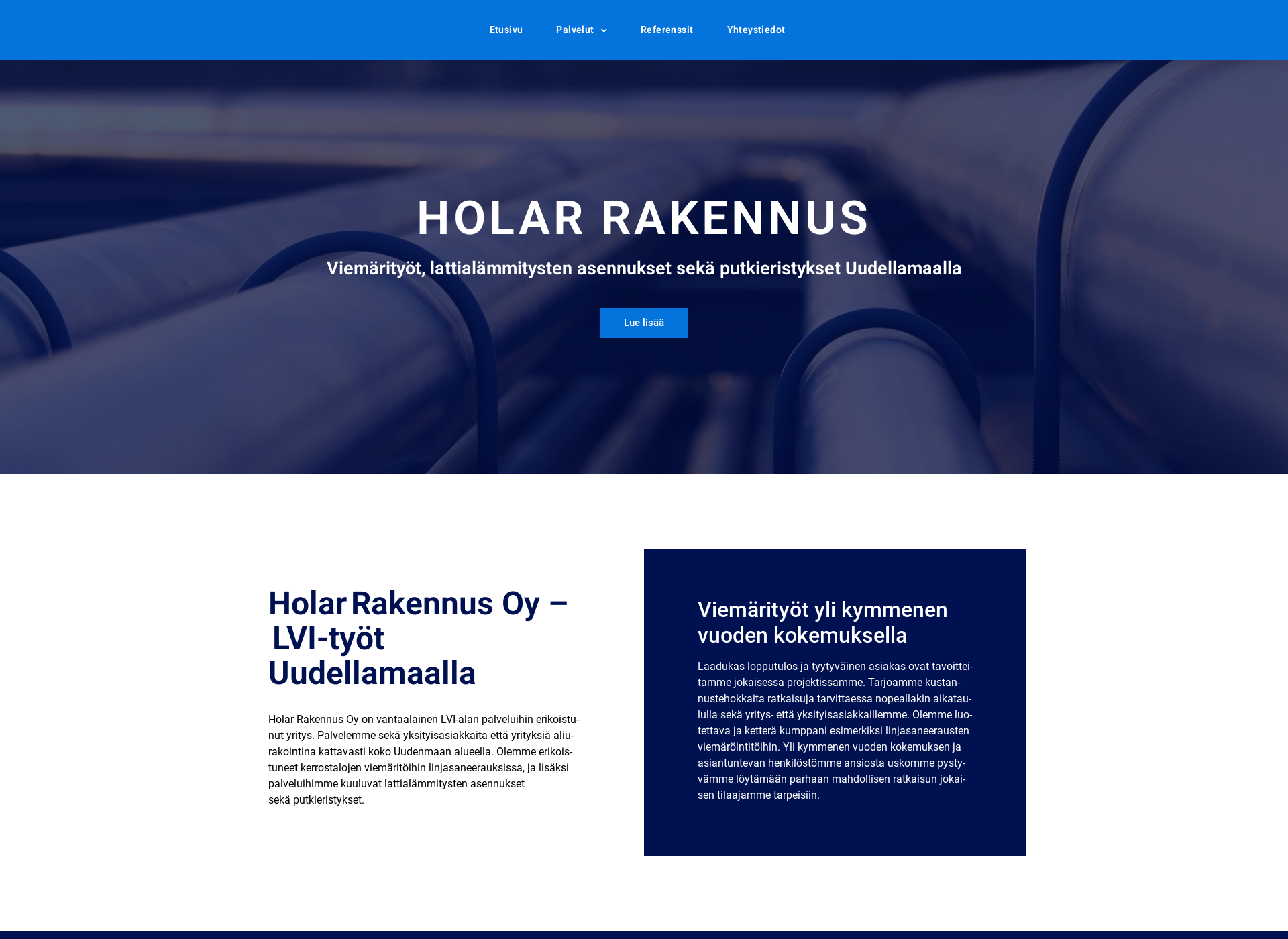 Screenshot for holarrakennus.fi