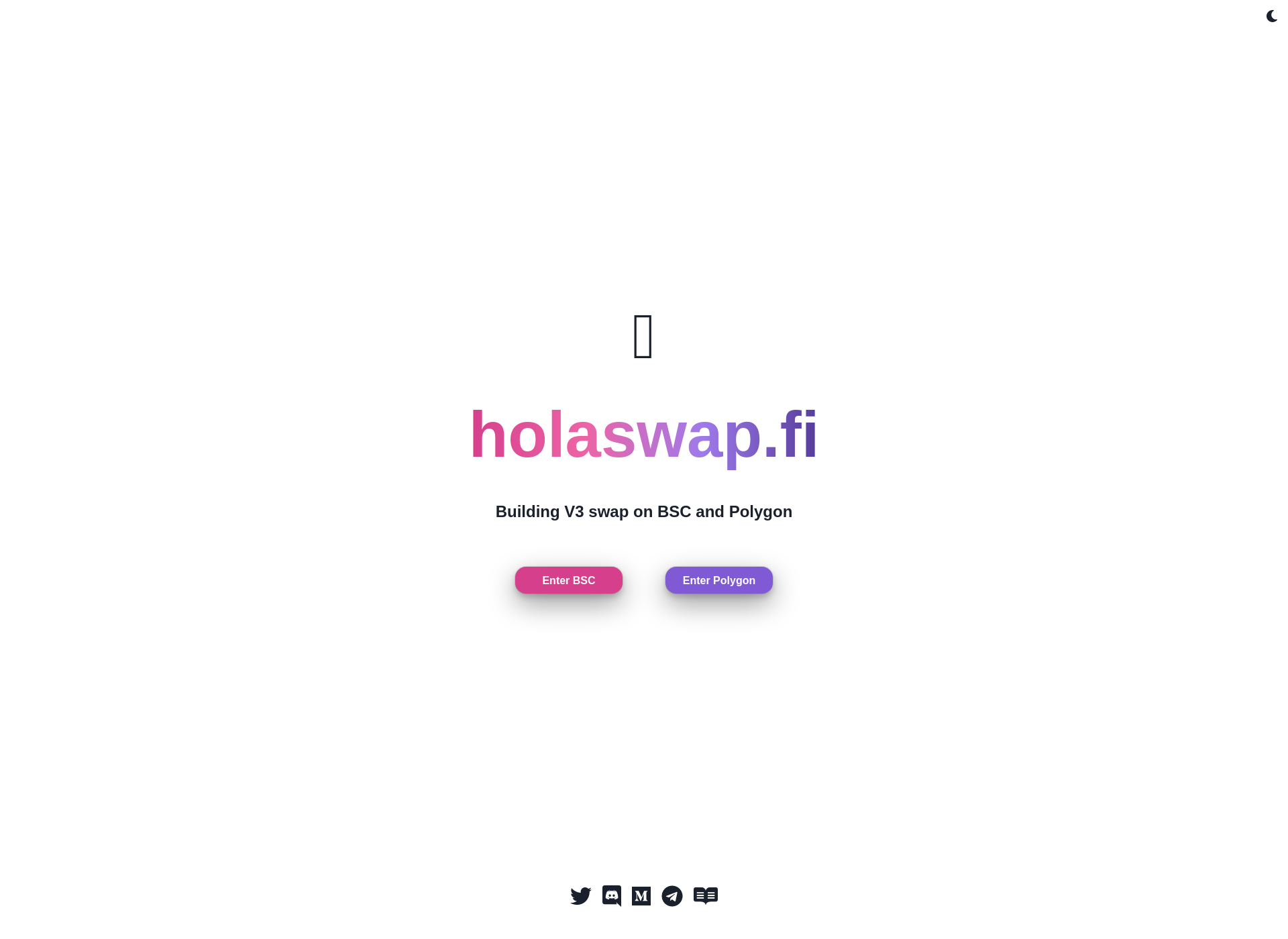 Screenshot for holaswap.fi
