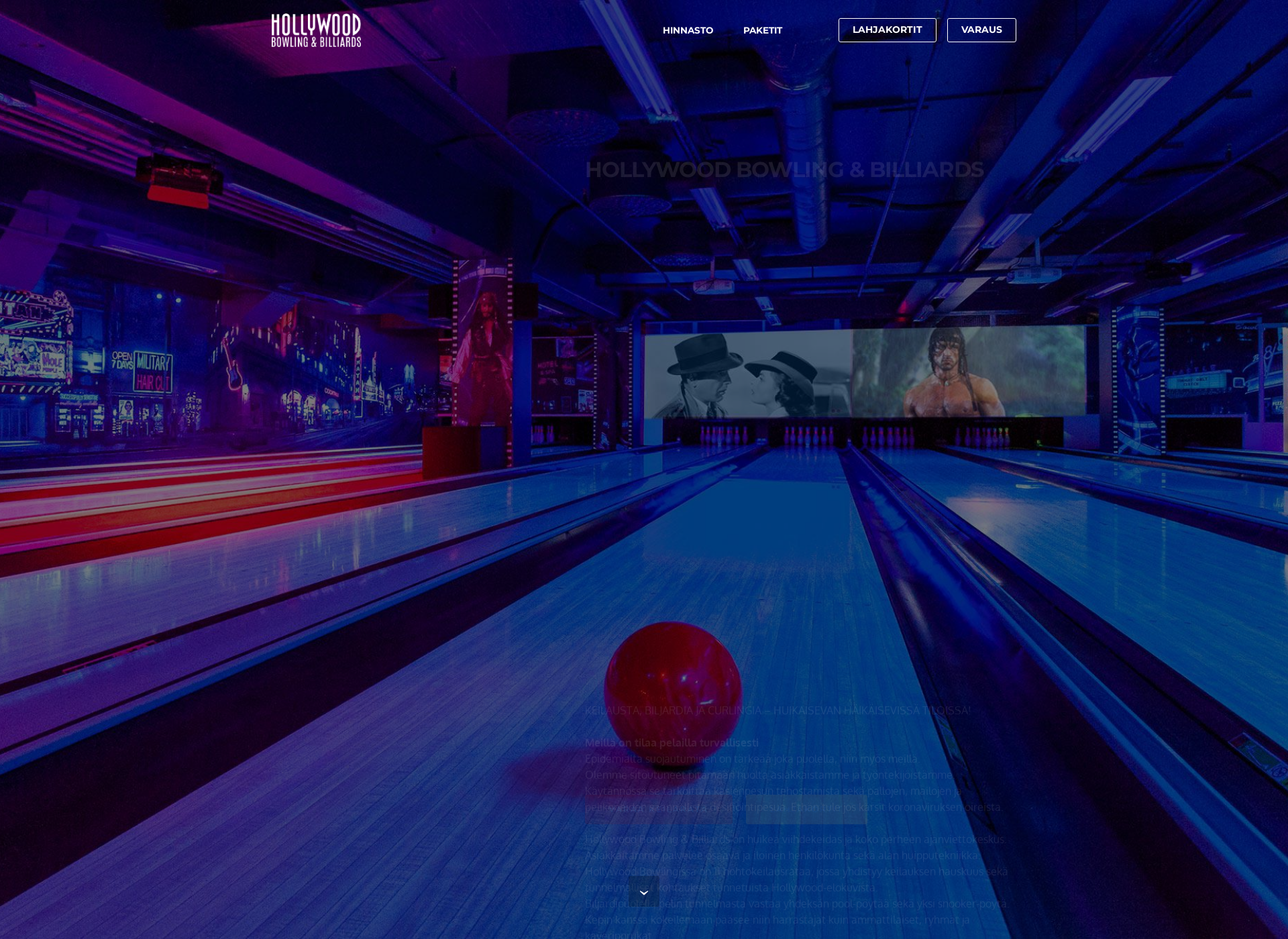 Näyttökuva hollywoodbowling.fi