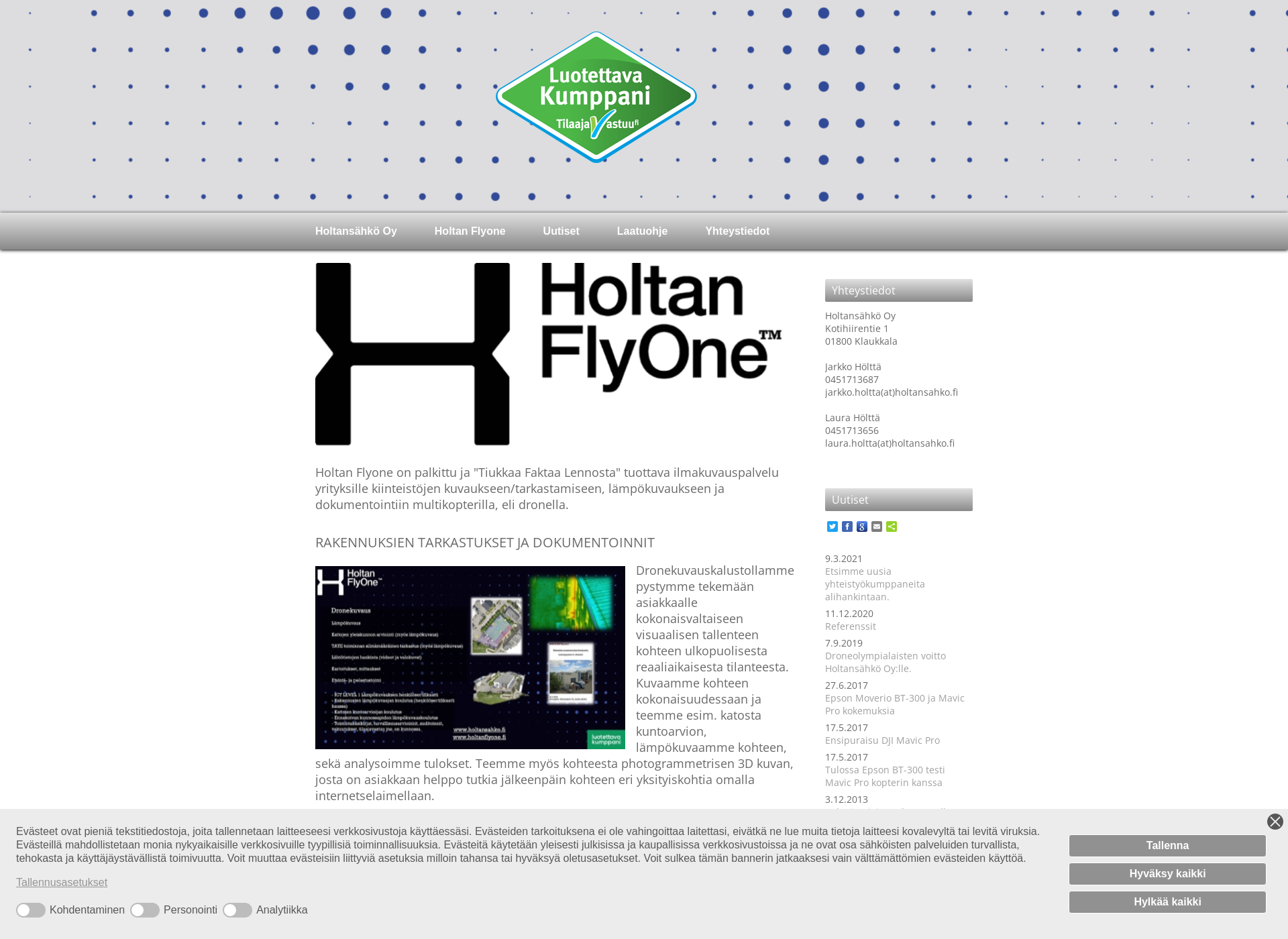 Screenshot for holtansahko.fi