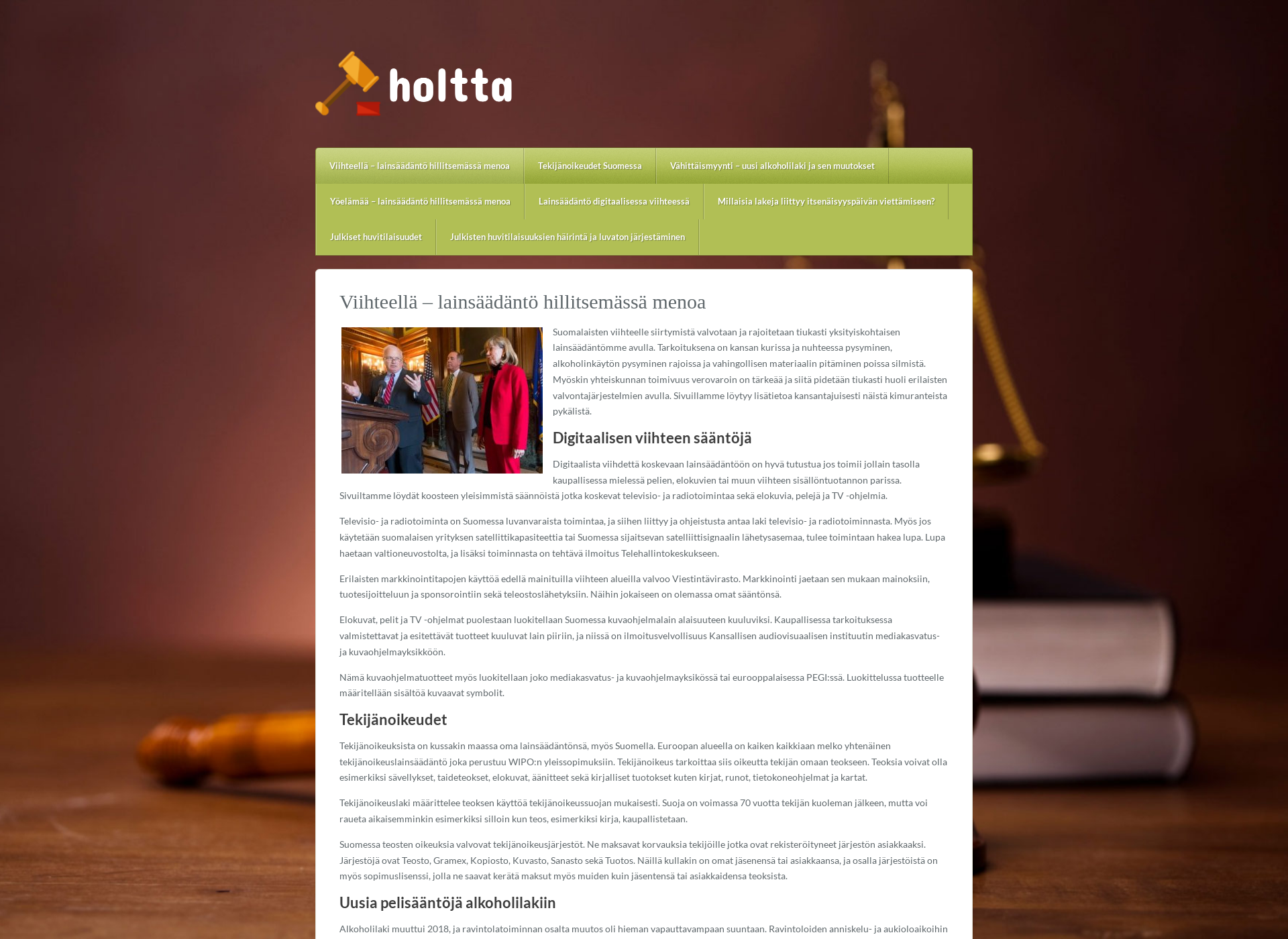 Screenshot for holtta.fi