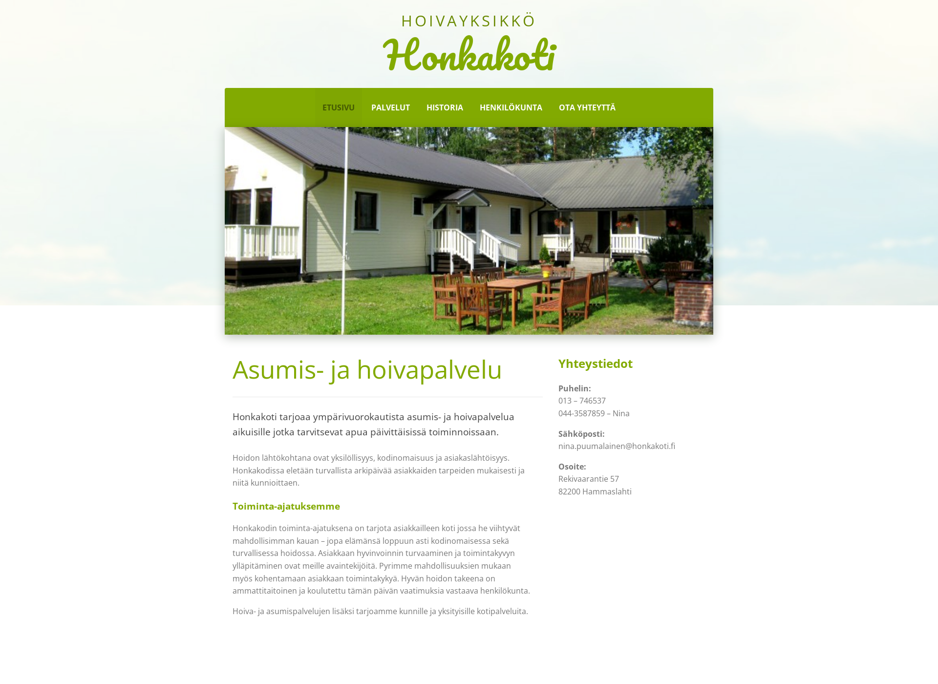 Screenshot for honkakoti.fi