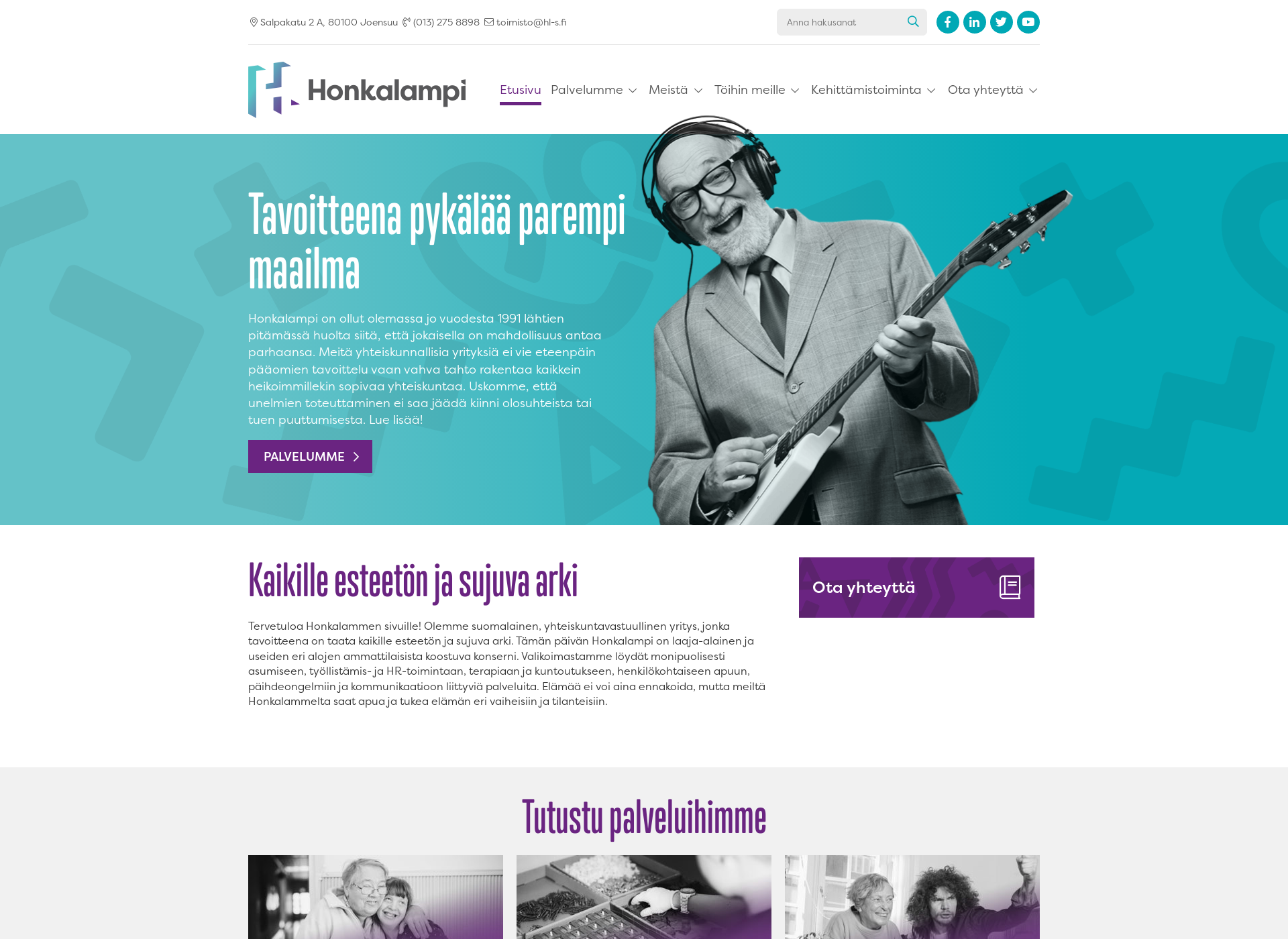 Screenshot for honkalampi.fi