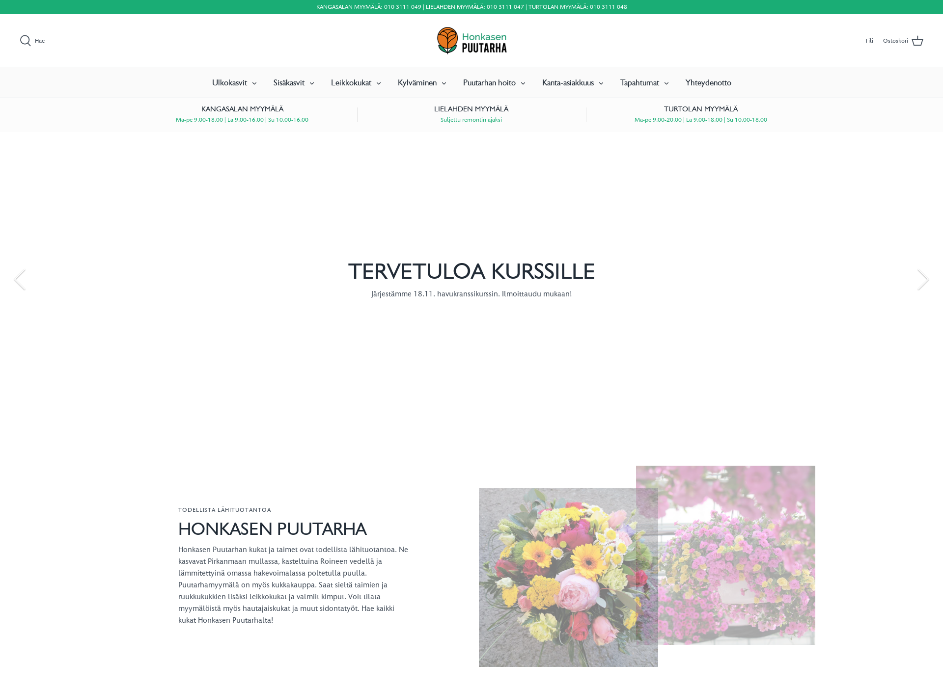 Screenshot for honkasenpuutarha.fi