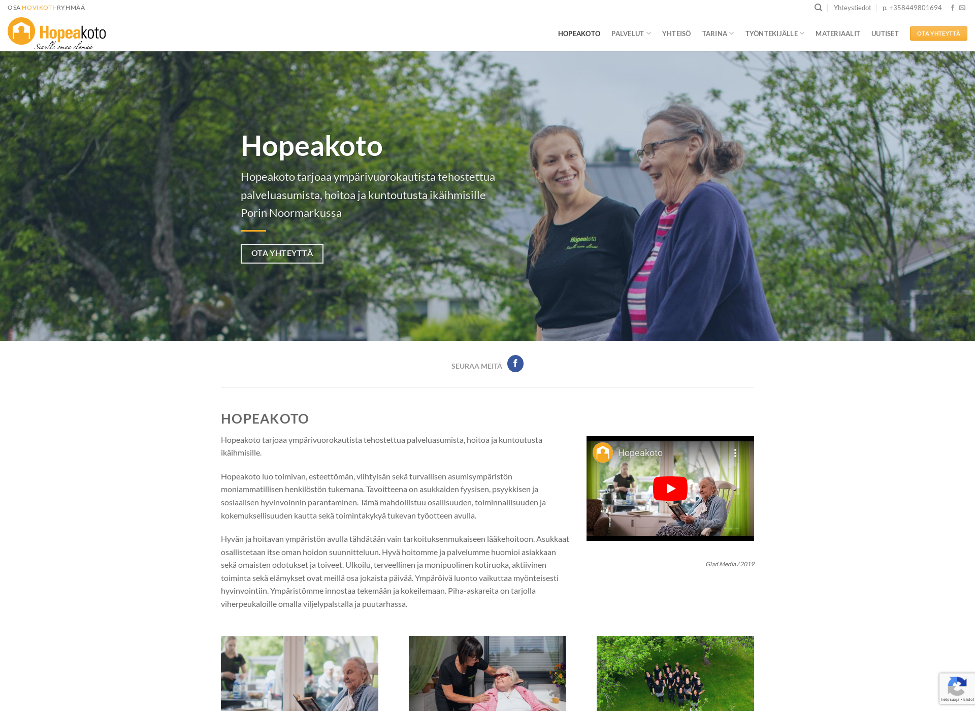 Screenshot for hopeakoto.fi