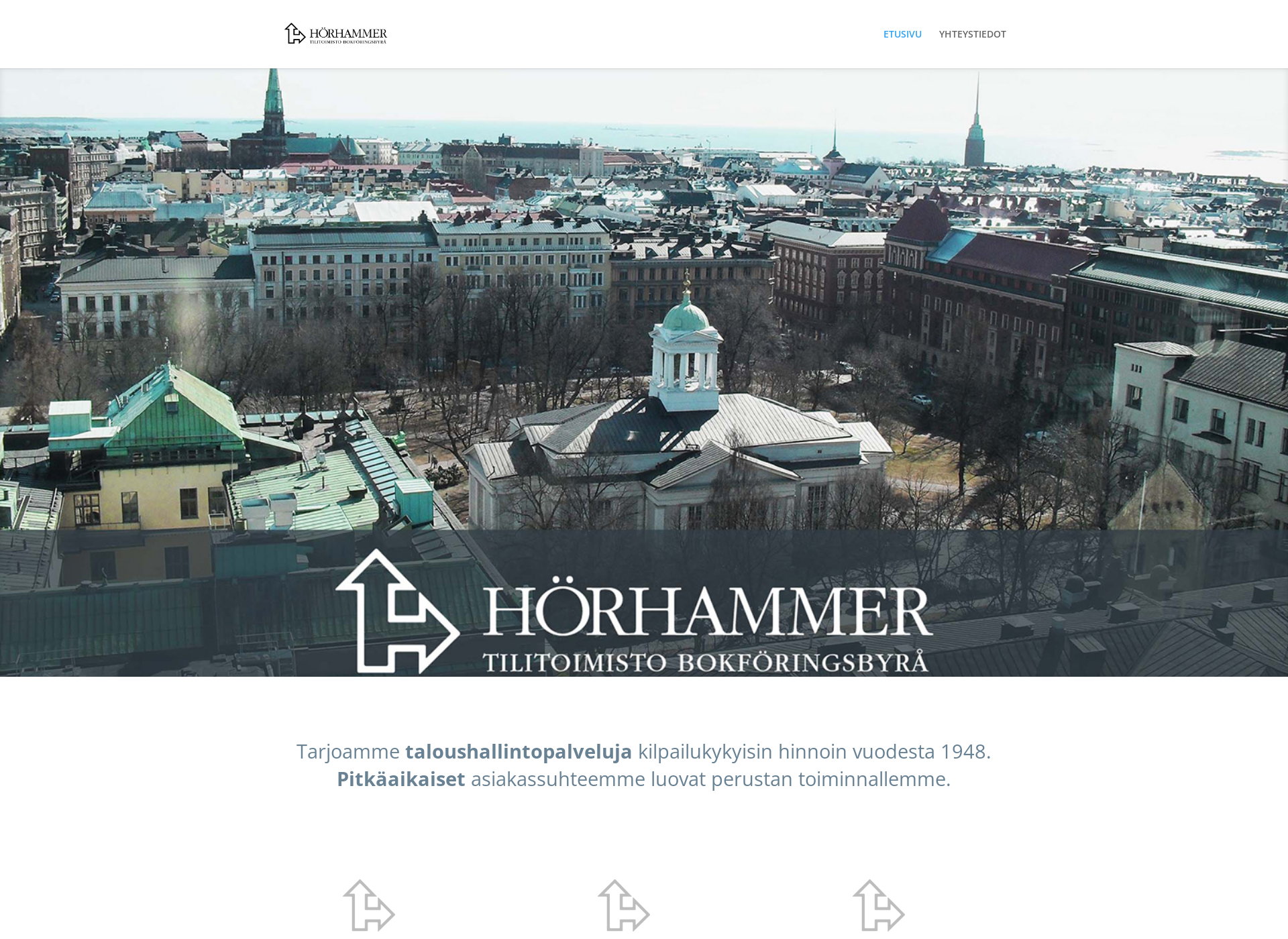Skärmdump för horhammer.fi