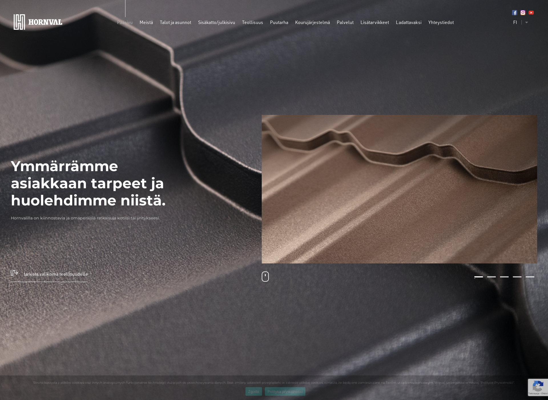 Screenshot for hornval.fi