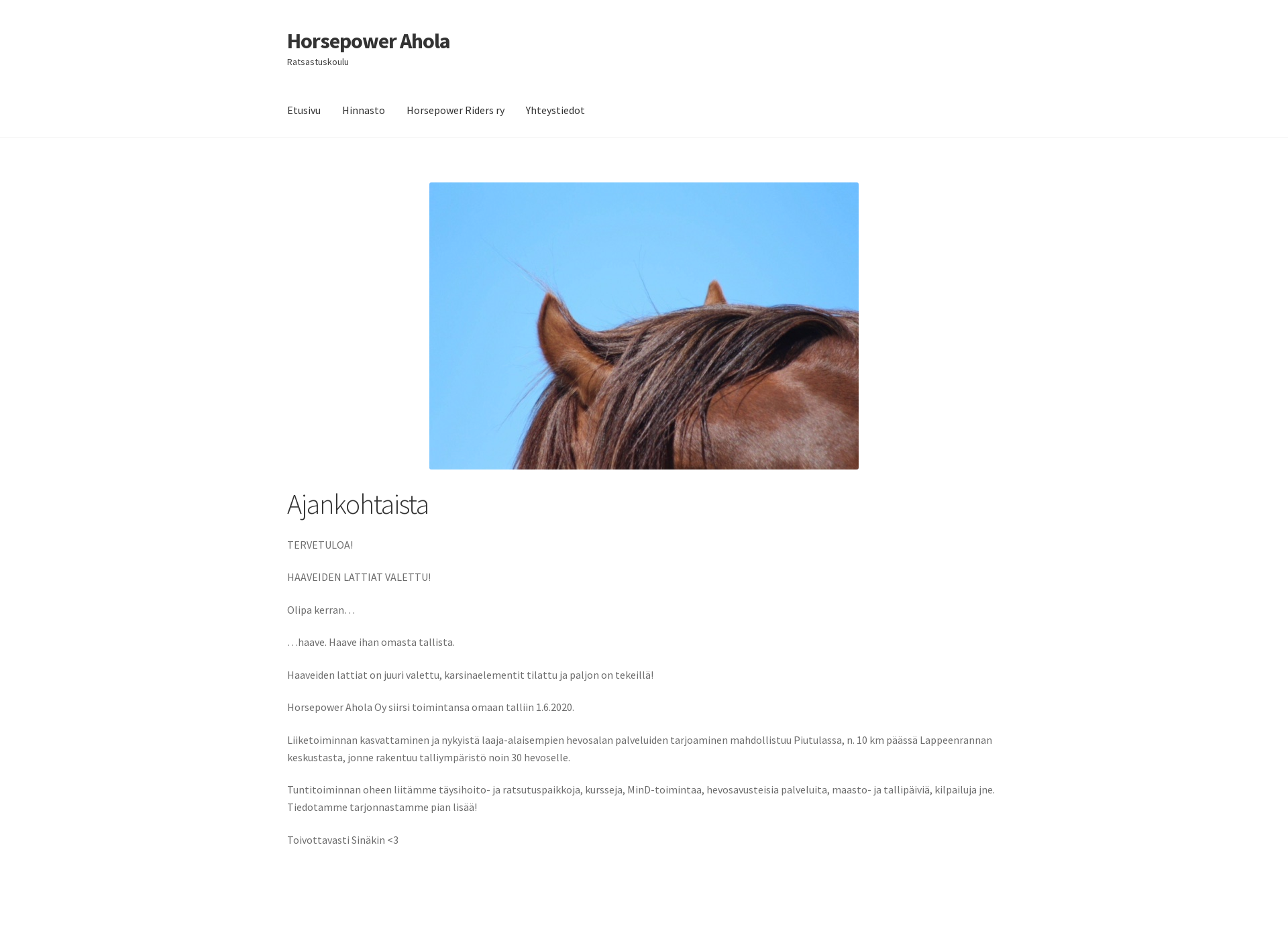 Screenshot for horsepowerahola.fi