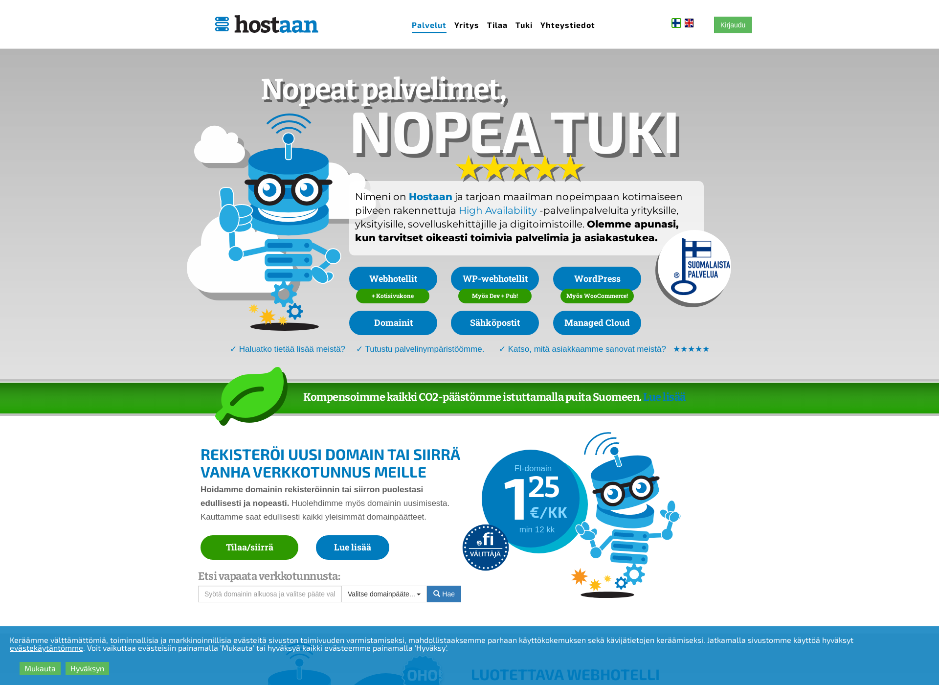 Screenshot for hostaa.fi