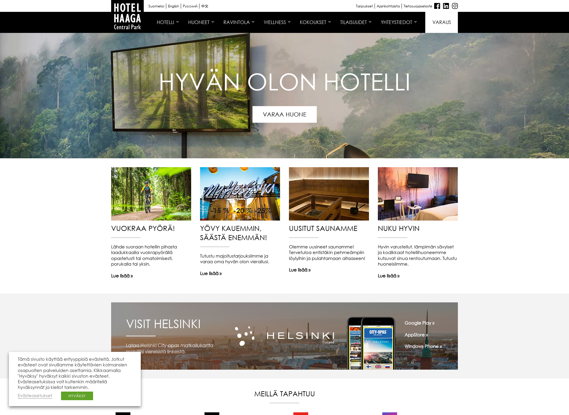 Screenshot for hotelhaaga.fi