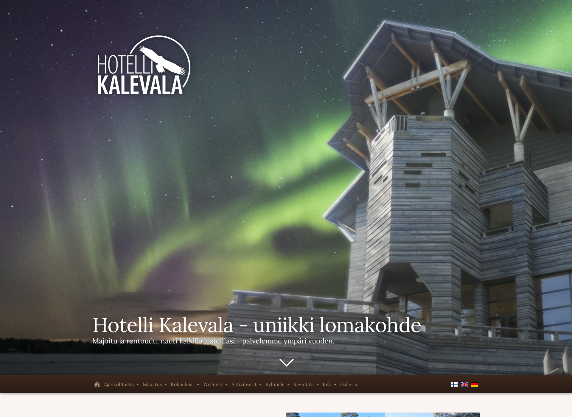 Näyttökuva hotellikalevala.fi