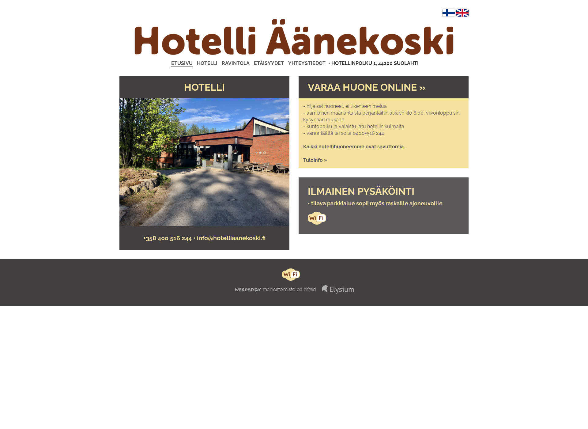 Skärmdump för hotellikeitele.fi