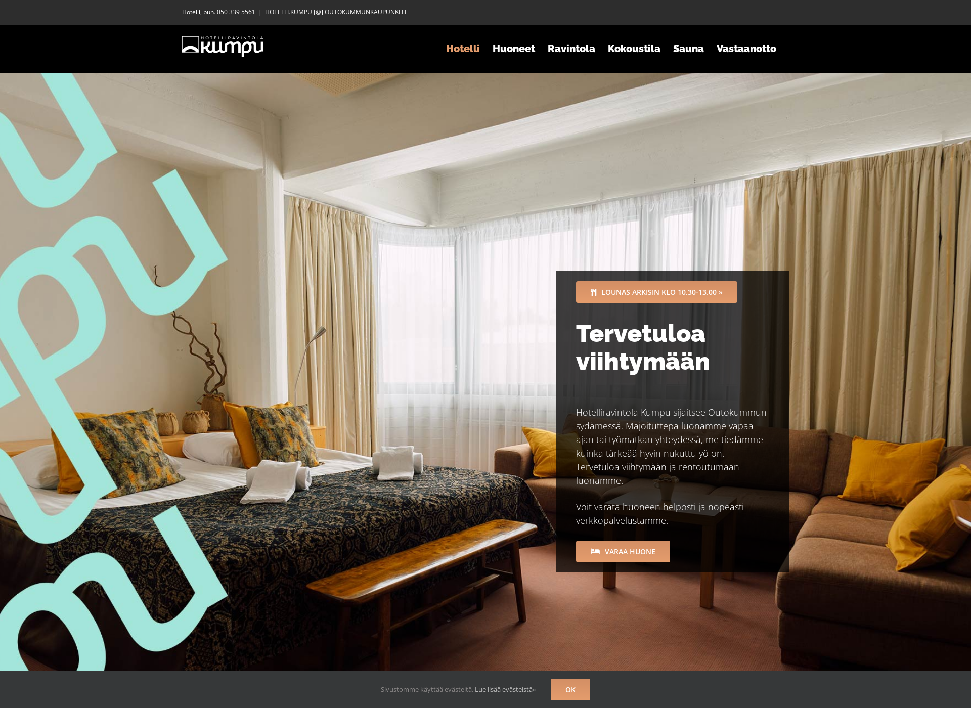 Screenshot for hotellikumpu.fi