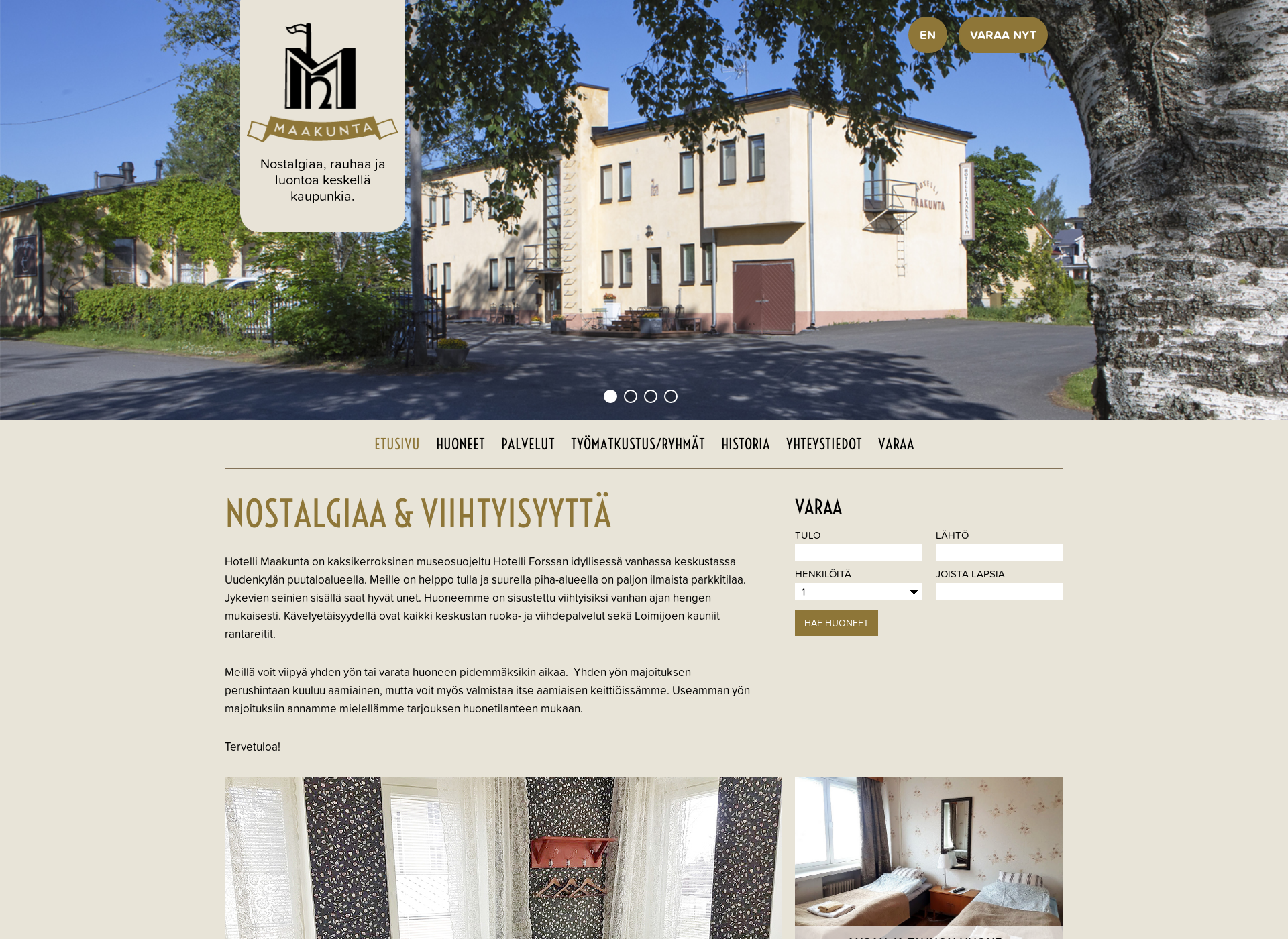 Screenshot for hotellimaakunta.fi