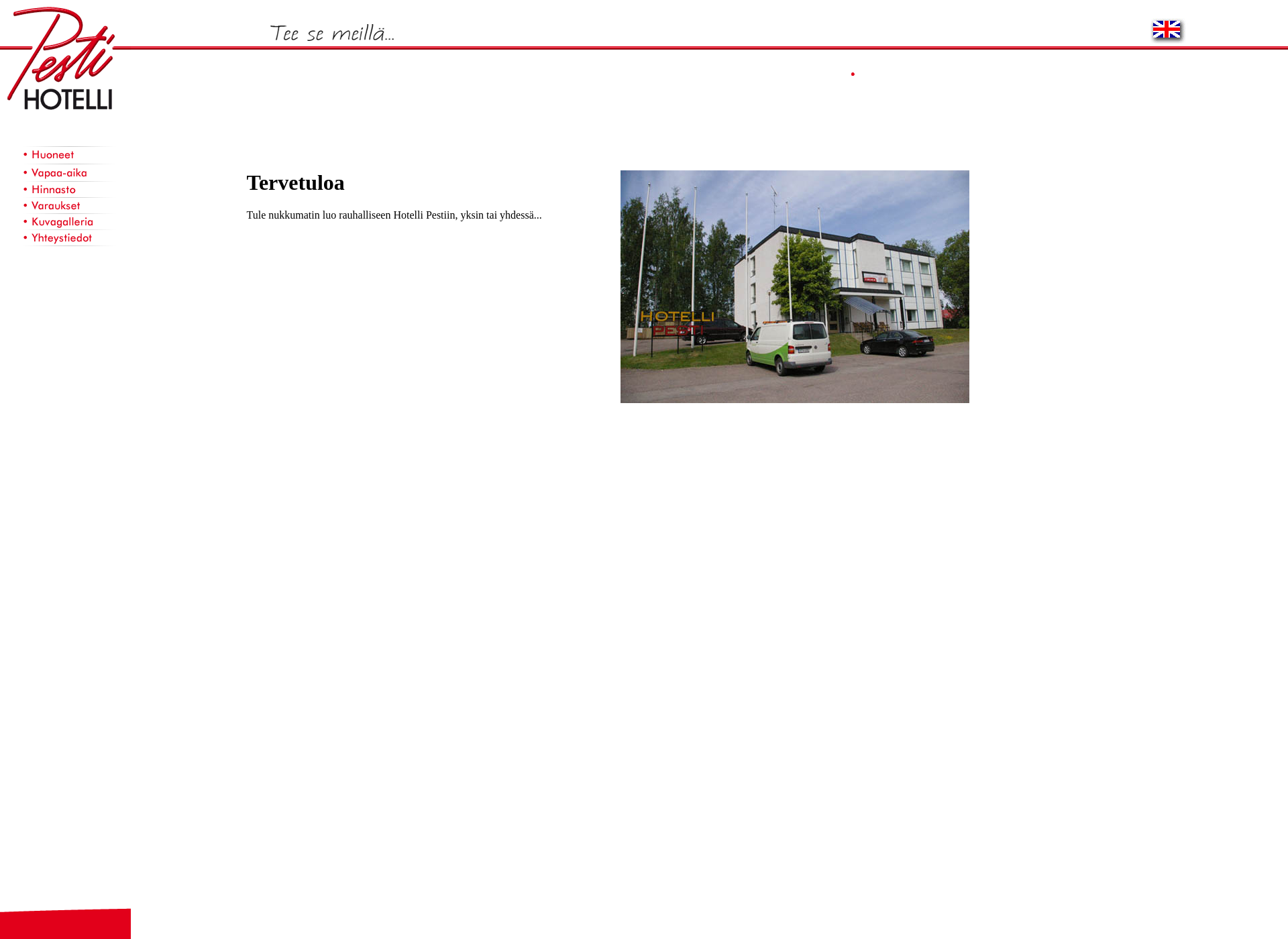 Screenshot for hotellipesti.fi